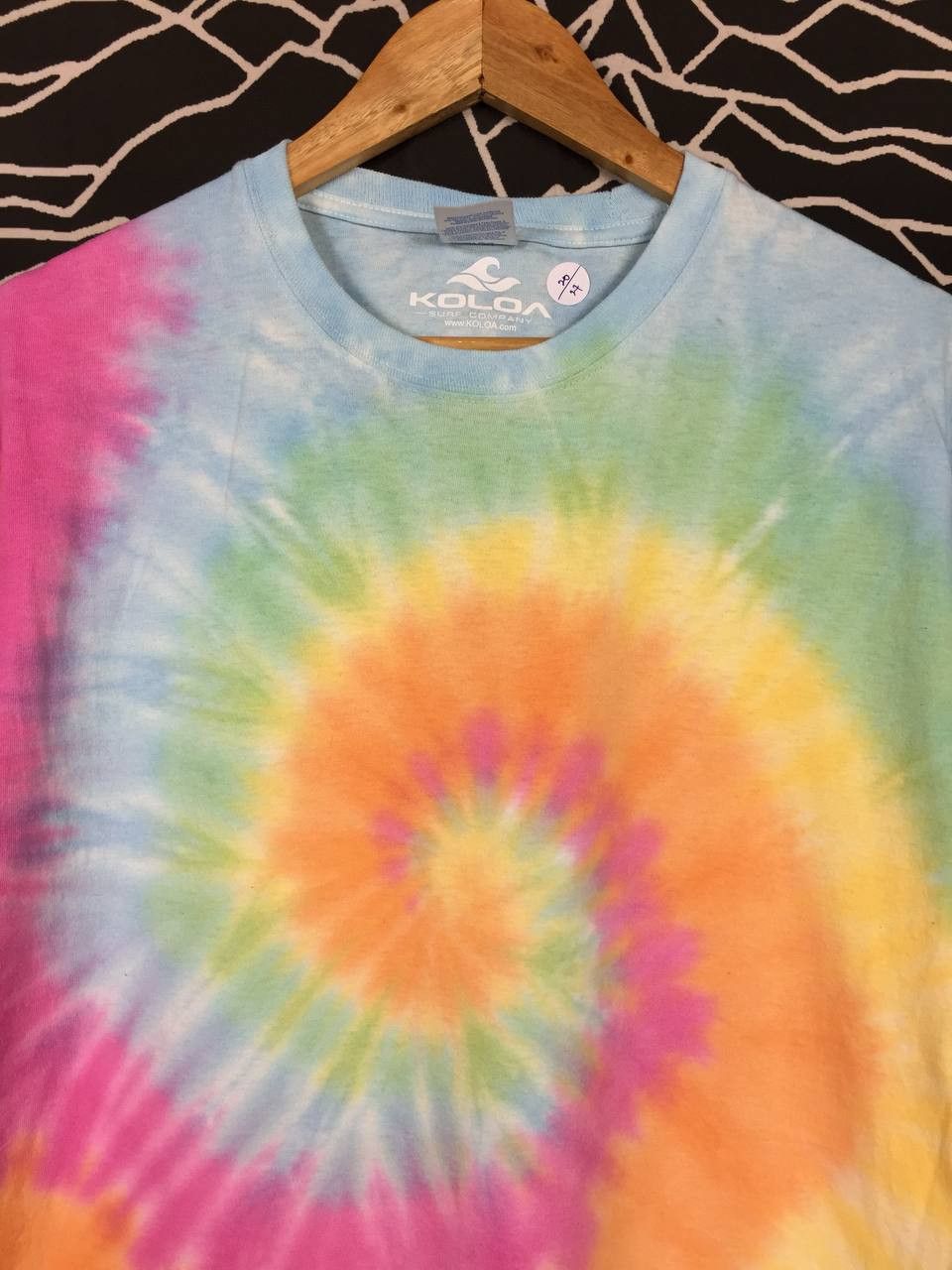 Vintage Vtg Koloa Surf Company Rainbow Swirly Spiral Tie Dye Tee Size US M / EU 48-50 / 2 - 3 Thumbnail