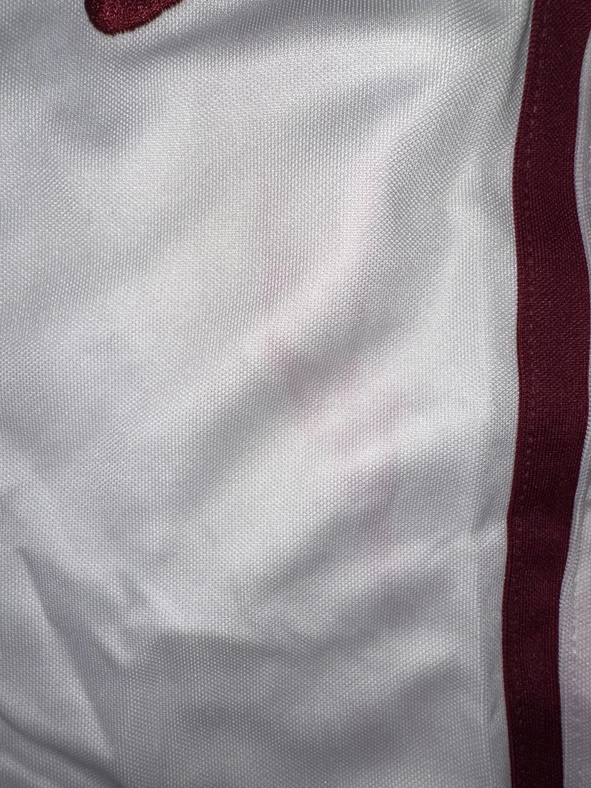 Nike Nike Men's 11” Varsity Basketball White Maroon Shorts Size US 32 / EU 48 - 3 Thumbnail