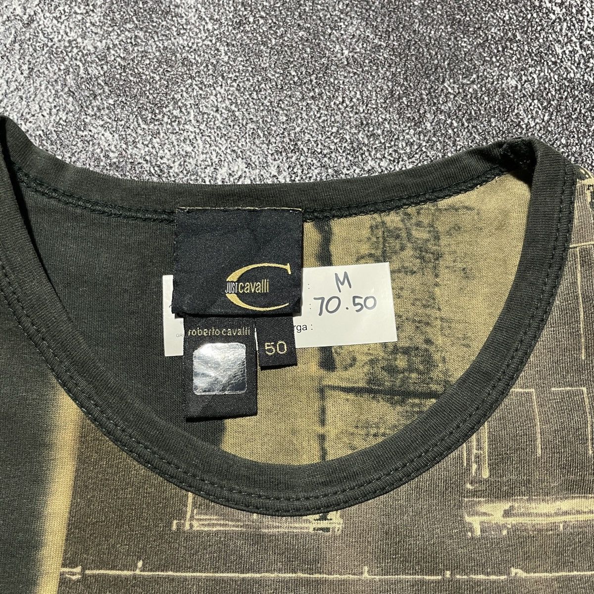 Cavalli Class × Just Cavalli × Roberto Cavalli CAVALLI PATTERN TEE Size M / US 6-8 / IT 42-44 - 4 Thumbnail