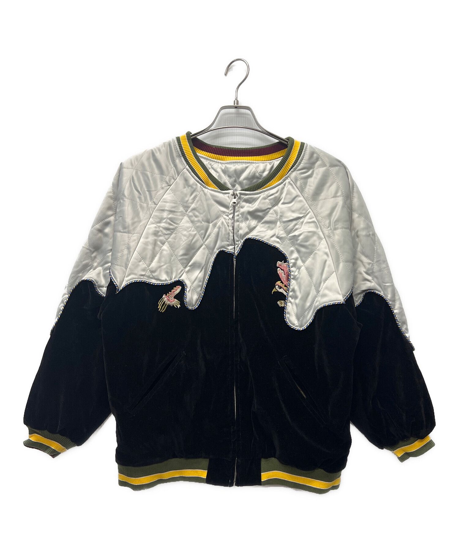 KAPITAL KOUNTRY Quilted Patch Souvenir Jacket Black 2