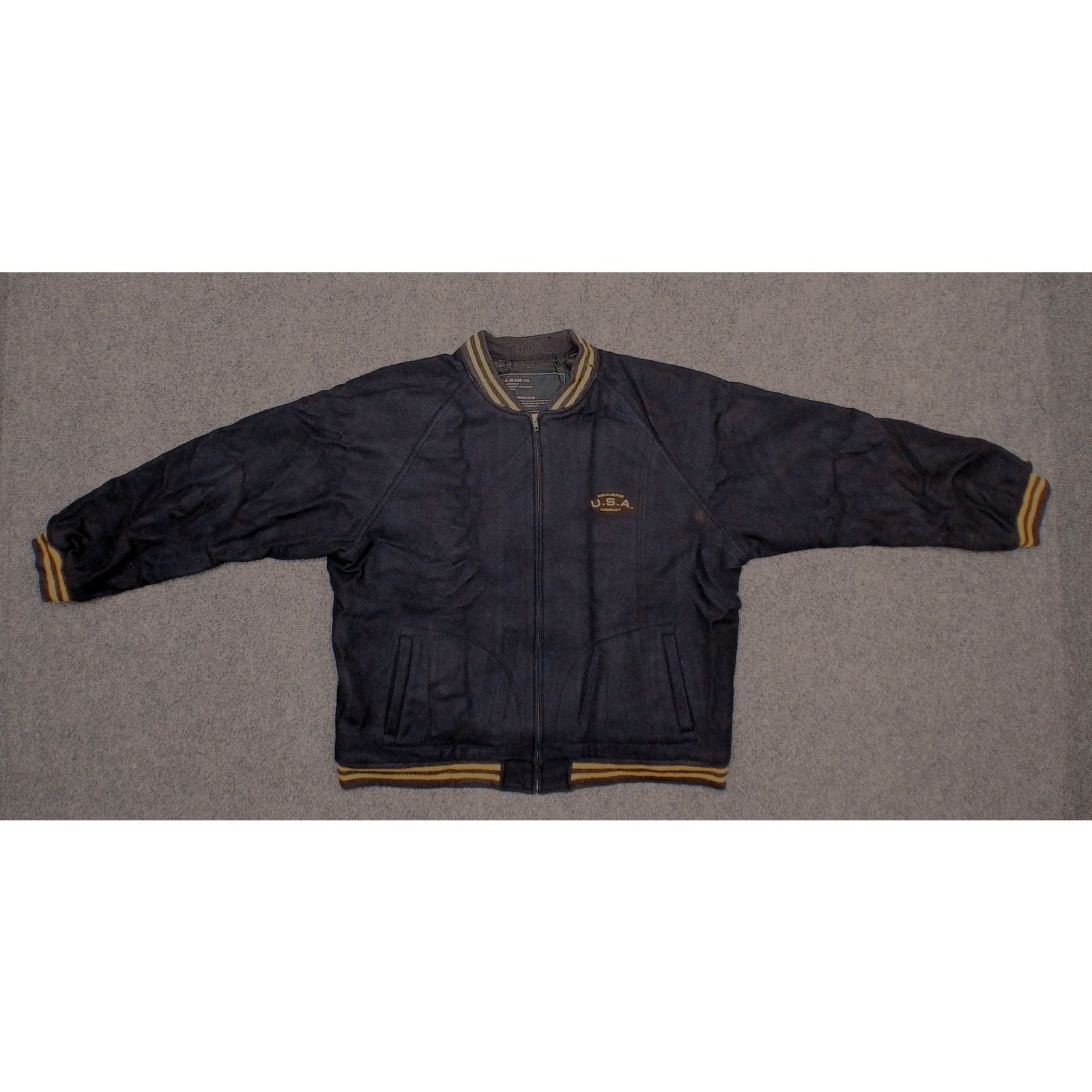 Ralph Lauren Ralph Lauren 90s USA Patch Oversized Wool Varsity Jacket Size US XXL / EU 58 / 5 - 5 Thumbnail