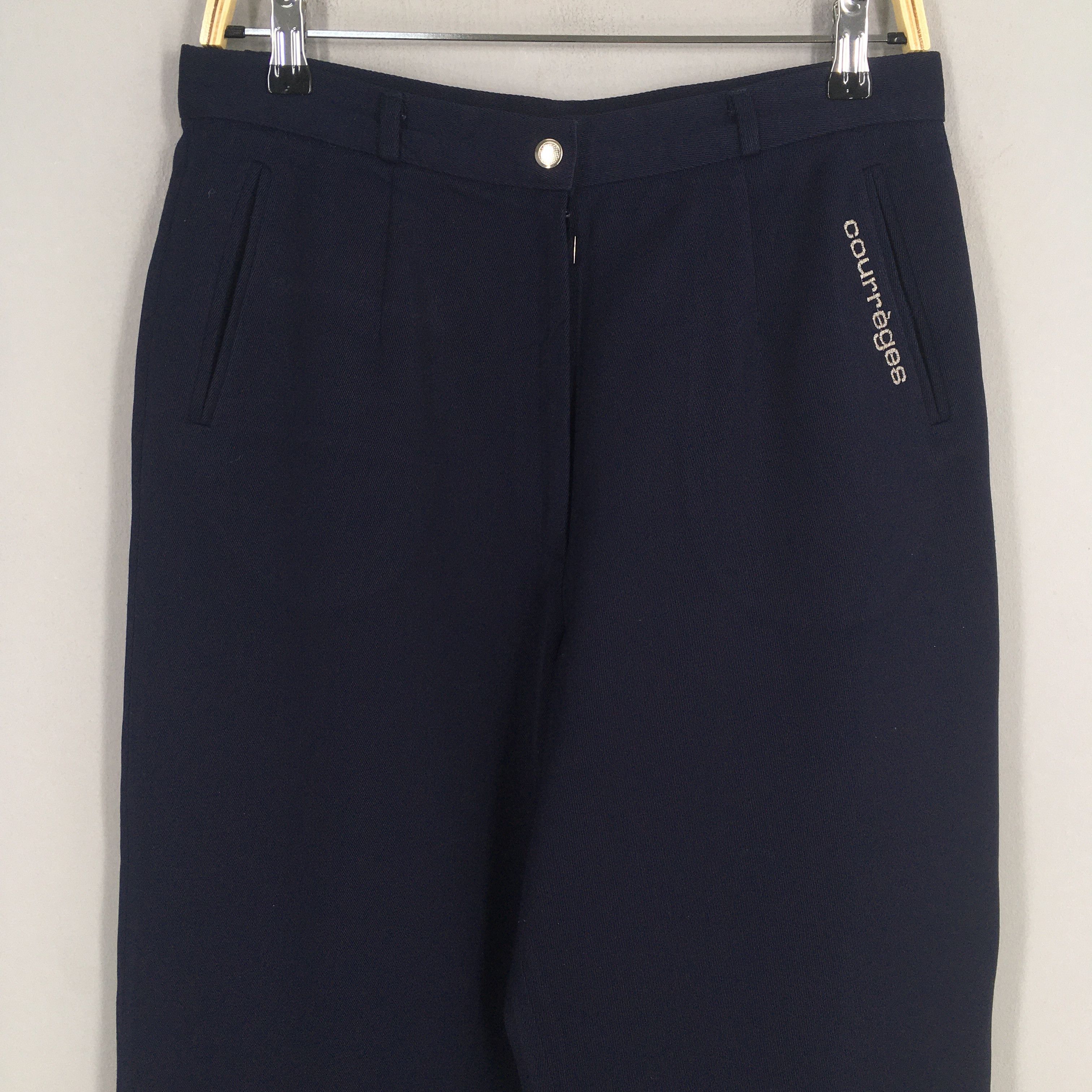 Size 29x24.5 Courreges Sport Futur Casual Wool Pants