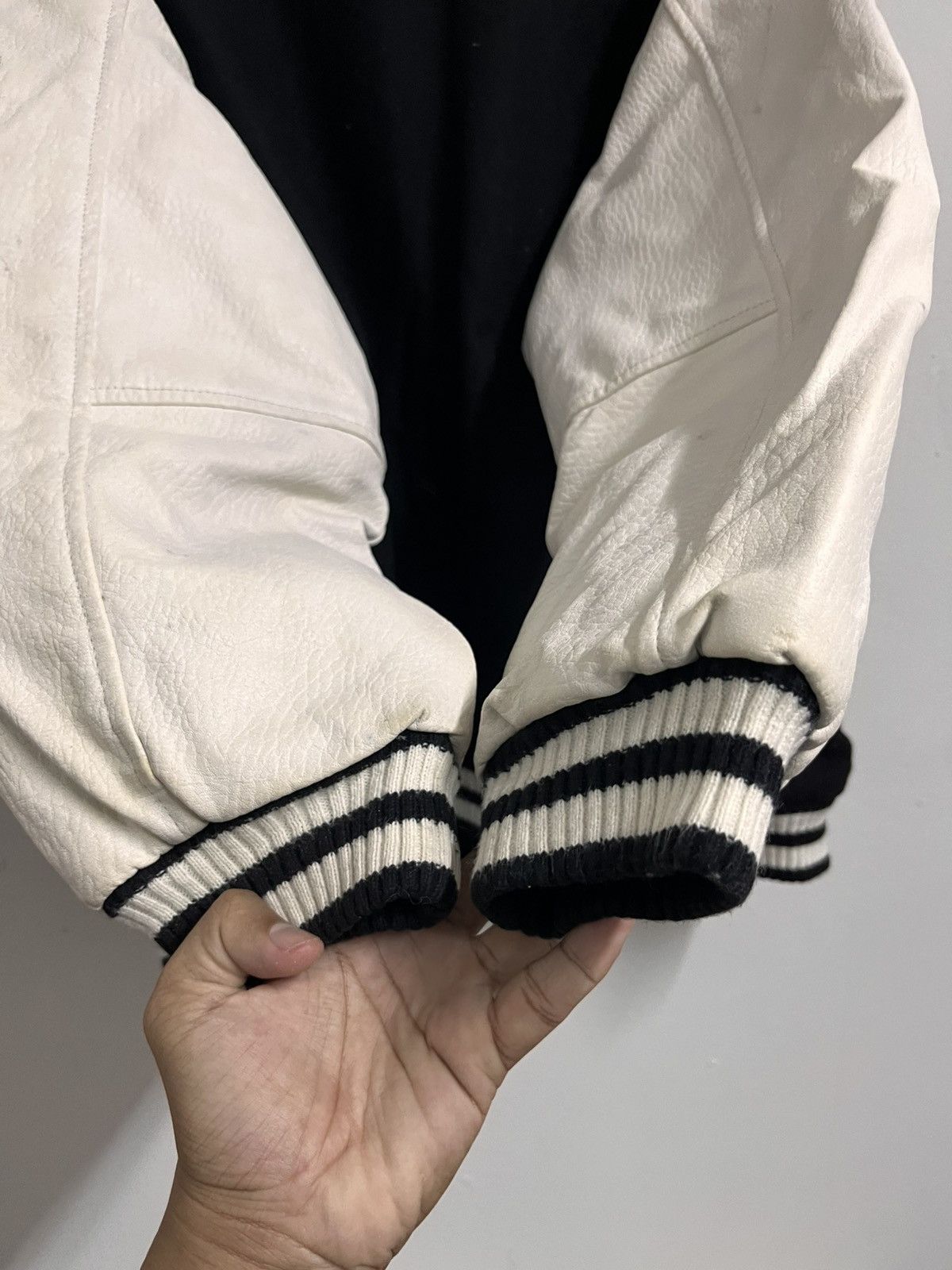 Swagger 💥Y2K SWAGGER Japan Distressed Varsity Jackets Leather Size US XL / EU 56 / 4 - 14 Thumbnail
