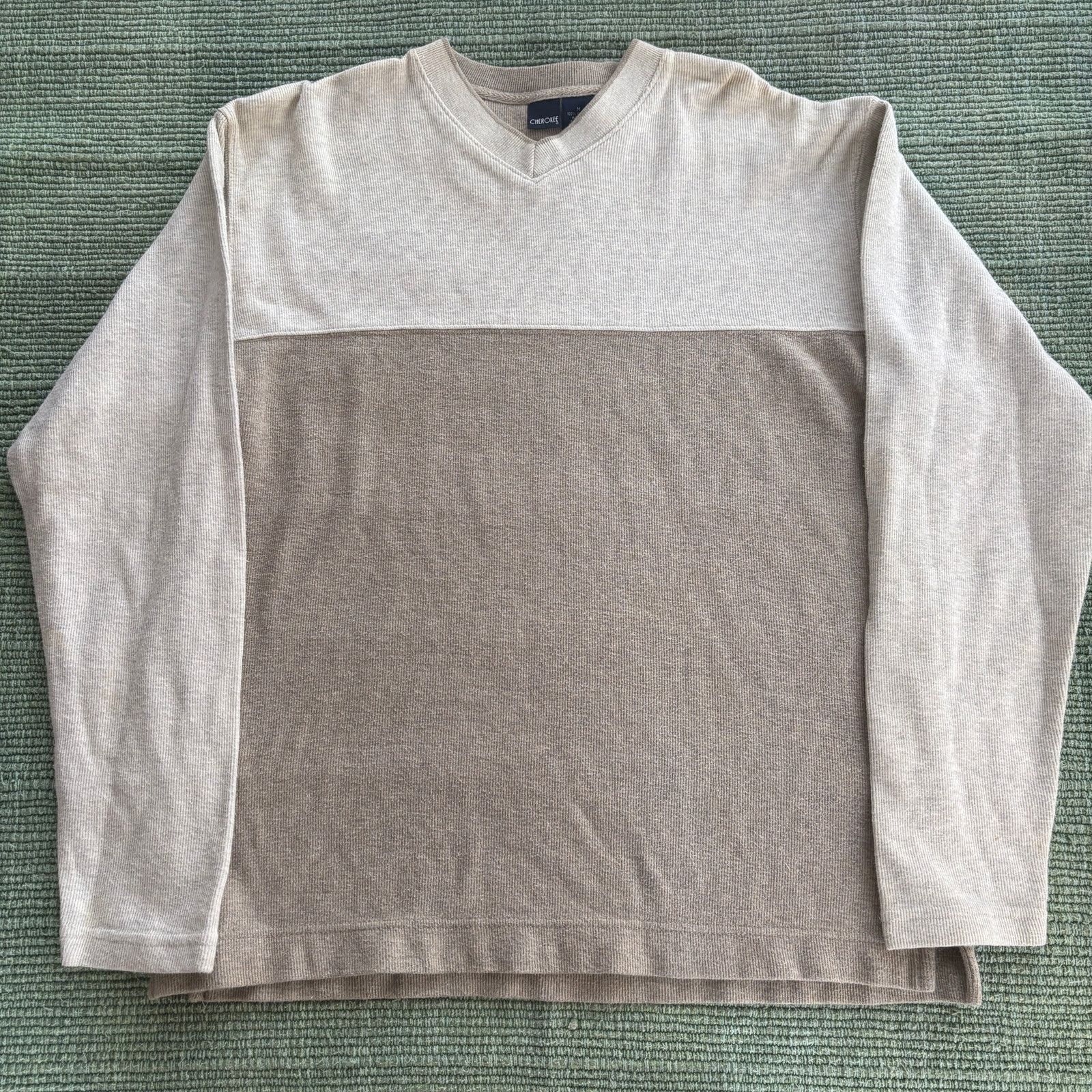 Cherokee × Vintage Vintage Y2K cotton Cherokee two tone long sleeve sweater Size US M / EU 48-50 / 2 - 1 Thumbnail
