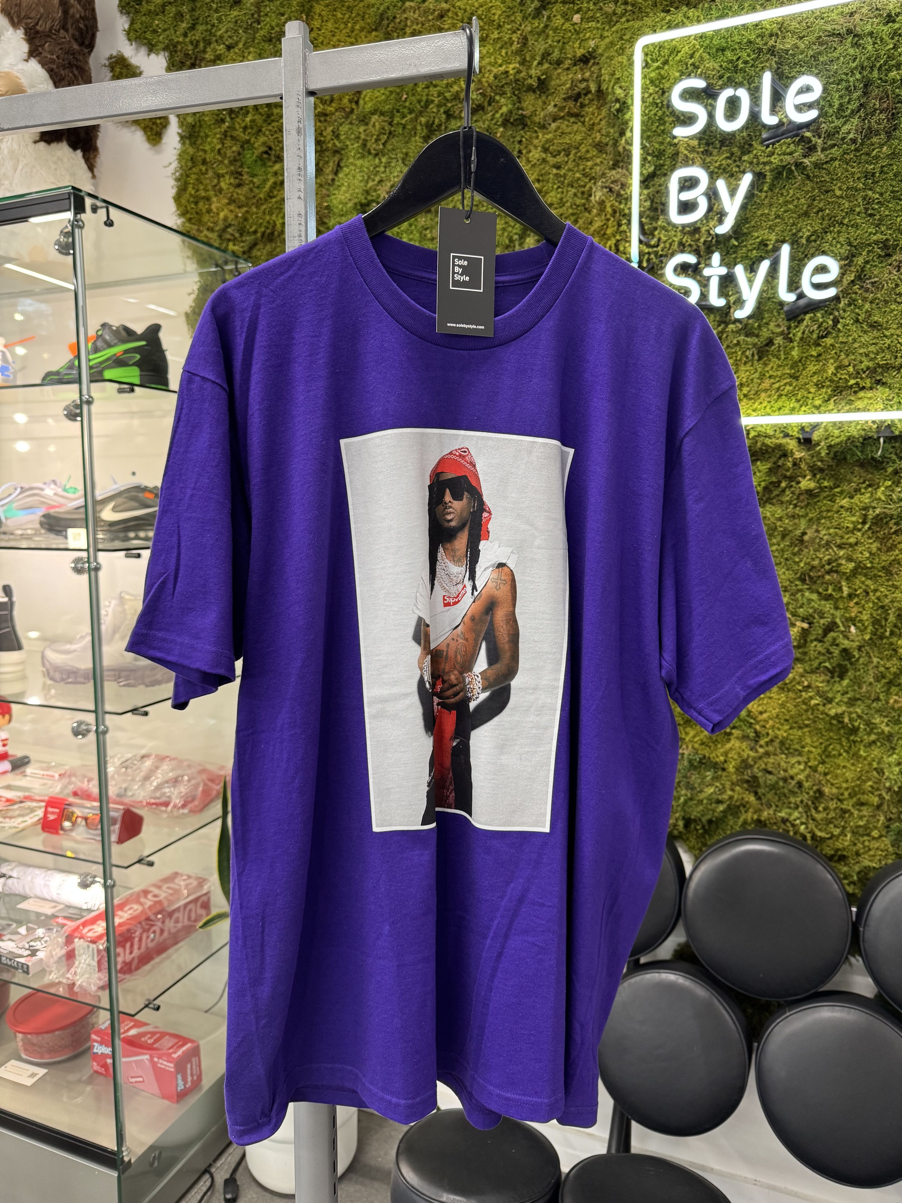 Supreme Supreme Playboi Carti Tee Purple Size US XL / EU 56 / 4 - 1 Thumbnail
