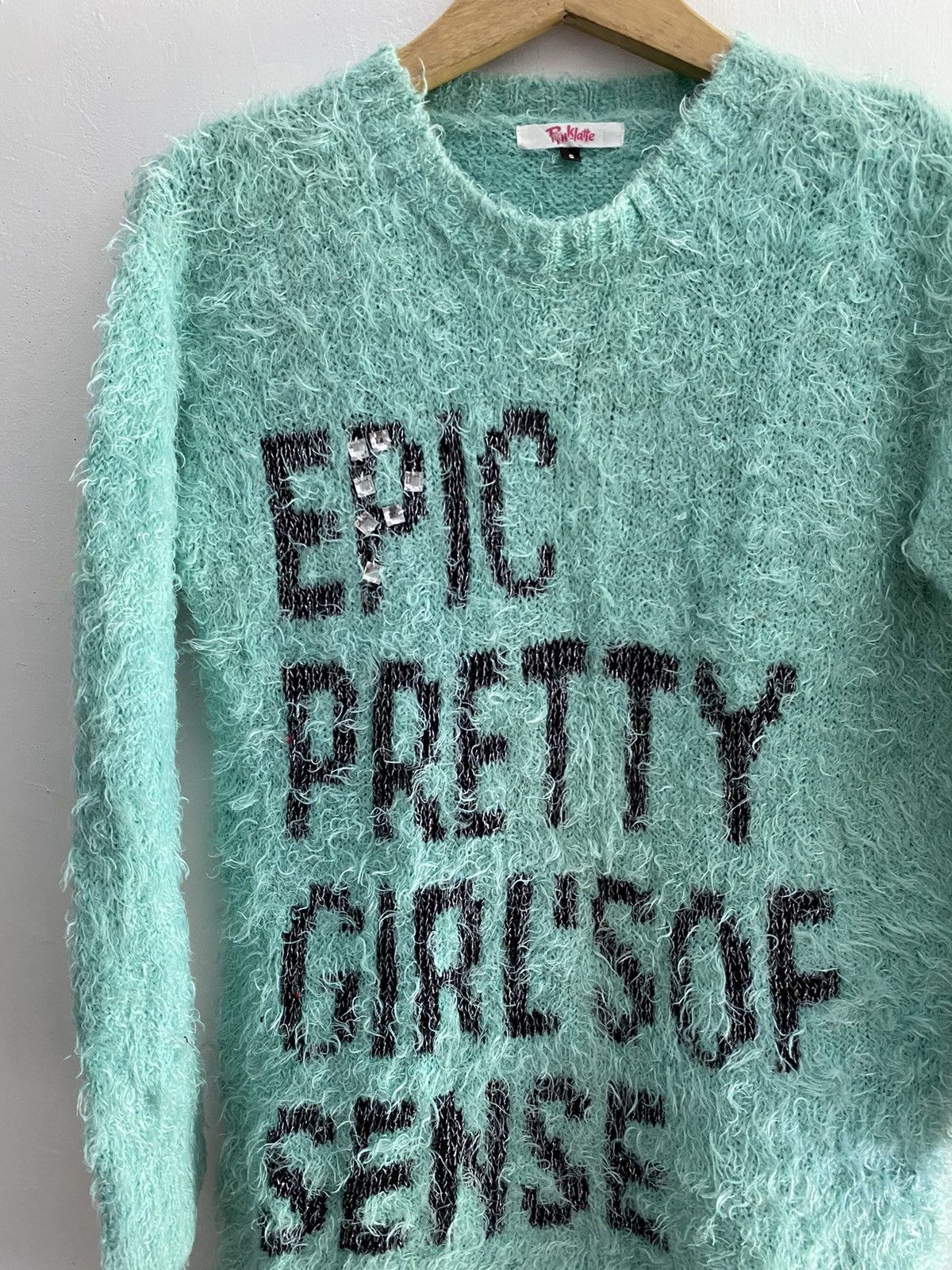 Beauty Beast Vintage pink latte fuzzy knit sweatshirts Size US M / EU 48-50 / 2 - 3 Thumbnail