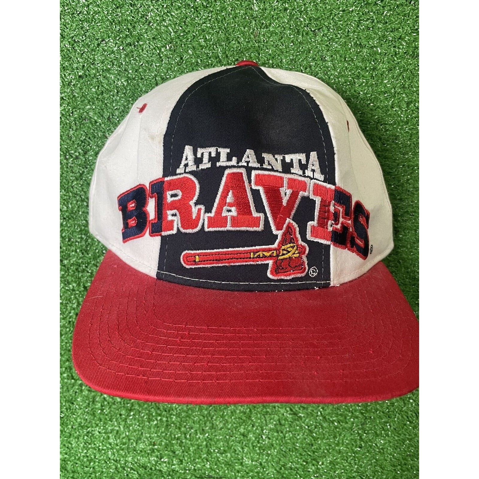 Starter Vintage 90s Starter Atlanta Braves MLB Snapback Hat USA Size ONE SIZE - 1 Thumbnail