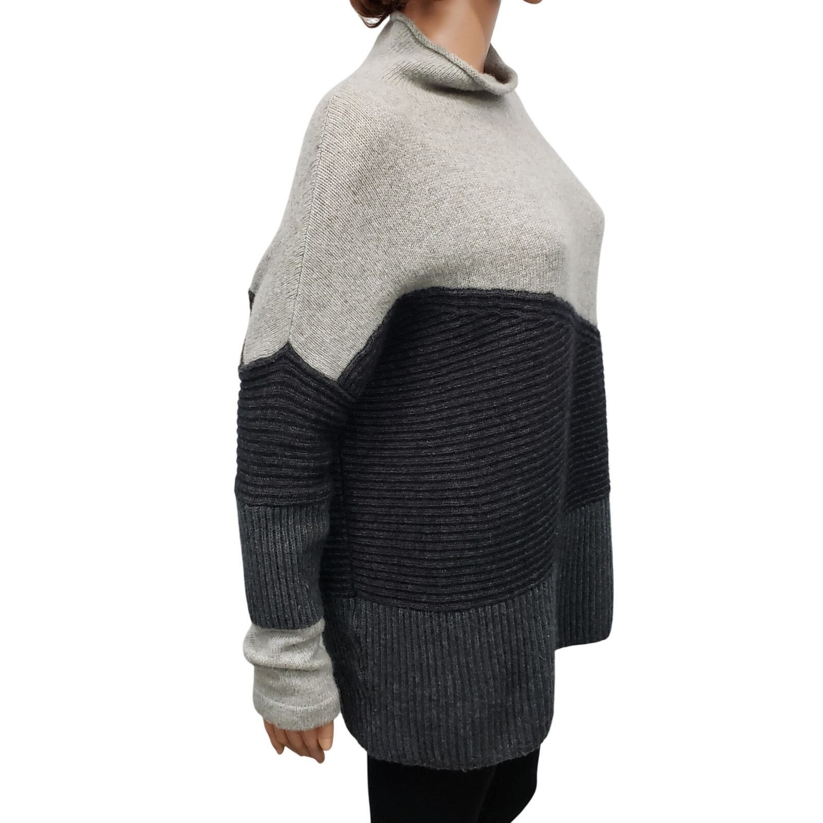 French Connection French Connection Patchwork Mock Neck Sweater Wool blend M Size M / US 6-8 / IT 42-44 - 9 Thumbnail