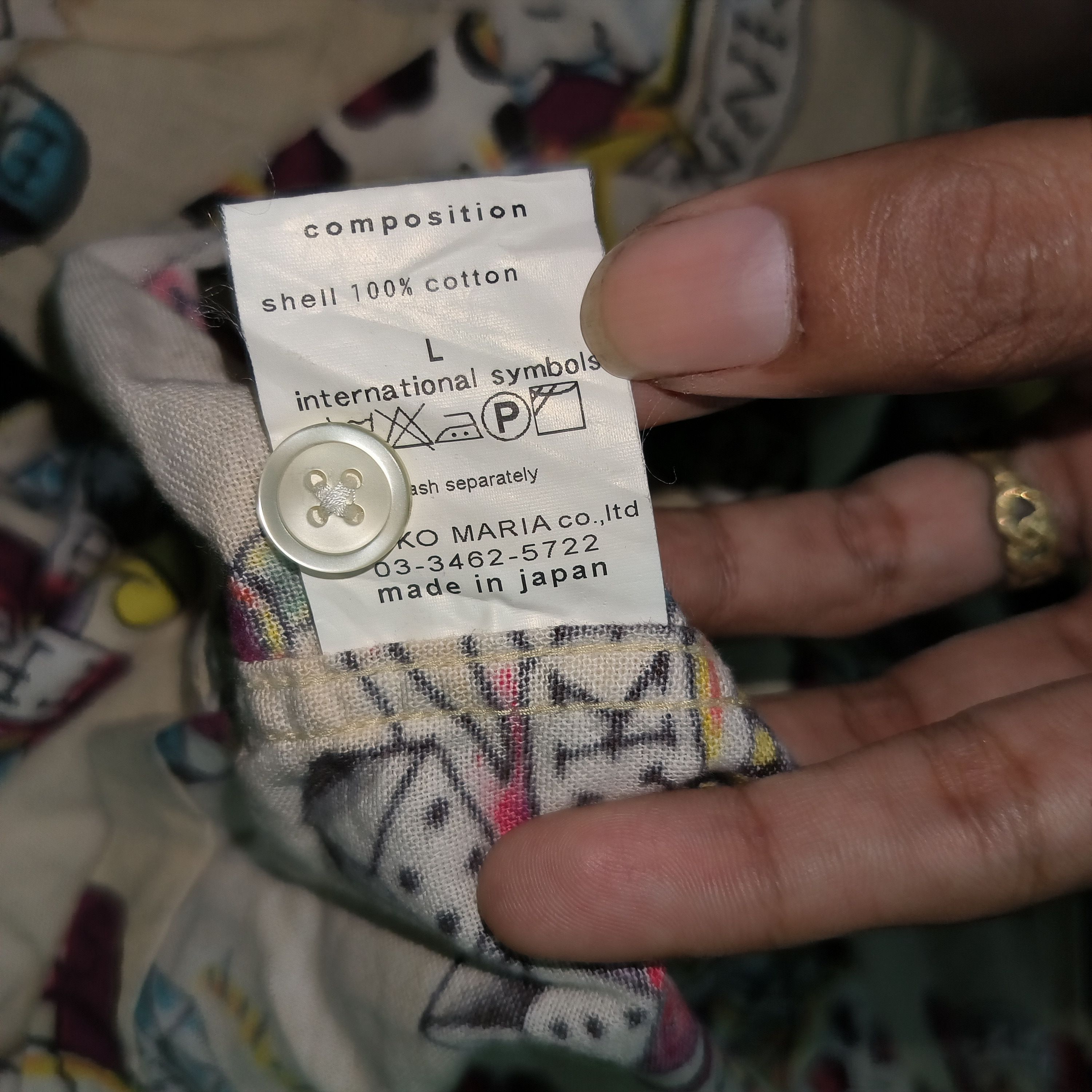 Japanese Brand WACKO MARIA Skull Aloha Shirts LS Size US L / EU 52-54 / 3 - 4 Thumbnail
