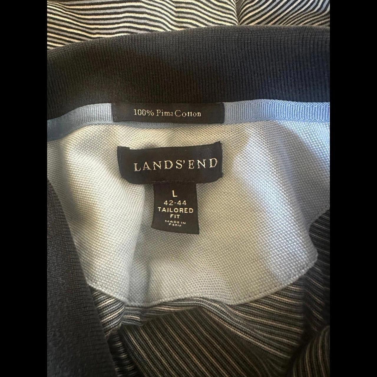 Lands' End Mens Used Polo Shirt Black Size US L / EU 52-54 / 3 - 3 Thumbnail