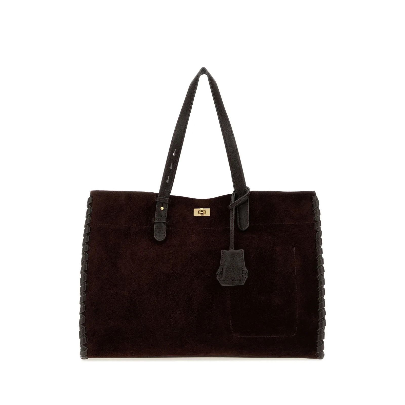 Anya Hindmarch ANYA HINDMARCH Mortimer Grape Suede Shopping Bag New & Authe Size ONE SIZE - 1 Thumbnail