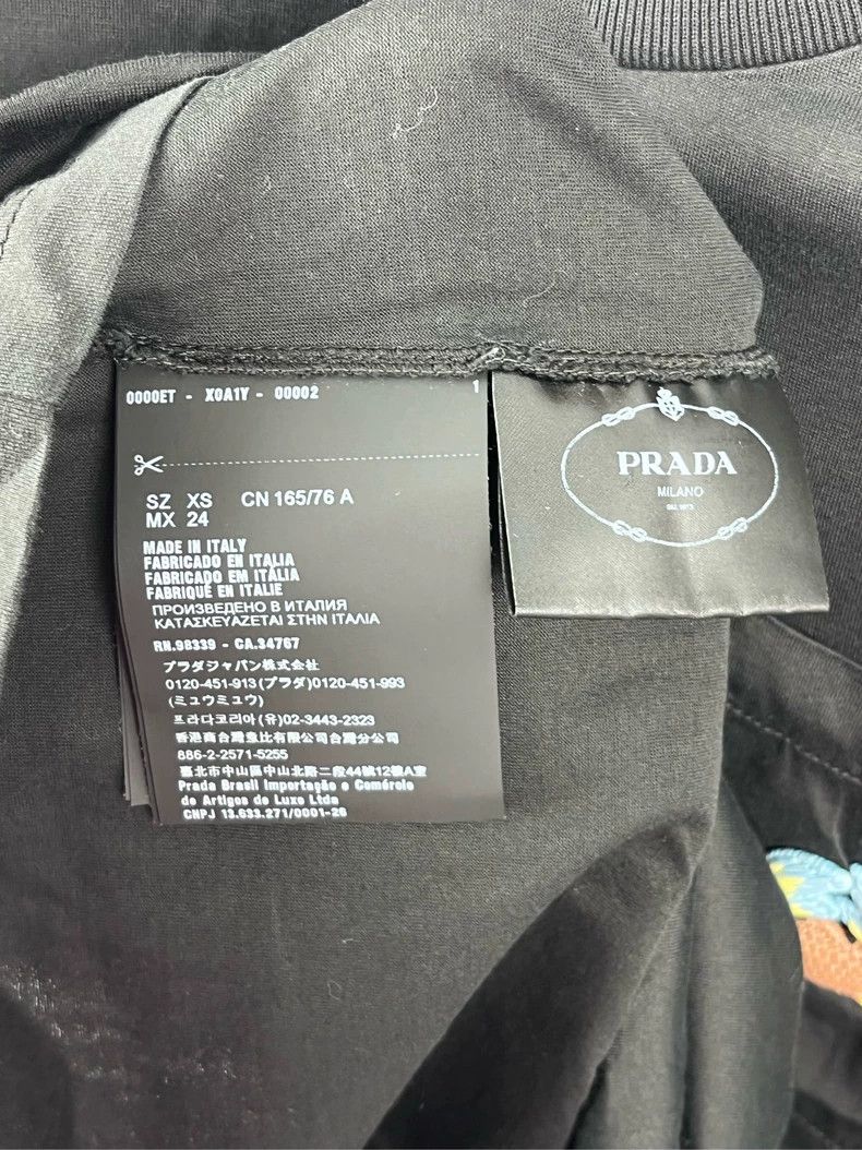 Prada Prada Black letter logo braided three-dimensional pattern s Size US XS / EU 42 / 0 - 5 Thumbnail