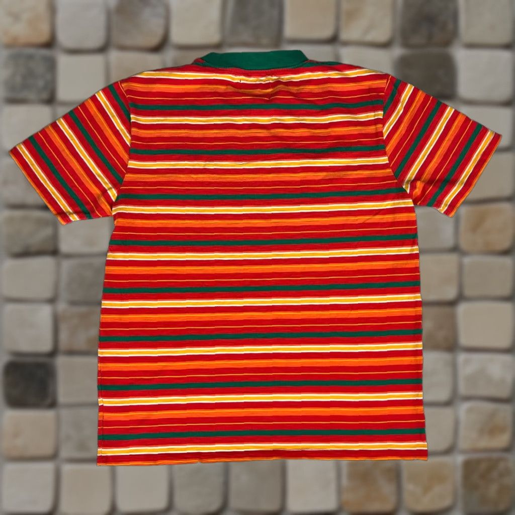 Guess GUESS T-Shirt Men's Vibras Striped Embroidered Sz M Multicolor Cotton Crew Neck Short Sleeve Embroidered Mens Size US M / EU 48-50 / 2 - 1 Thumbnail