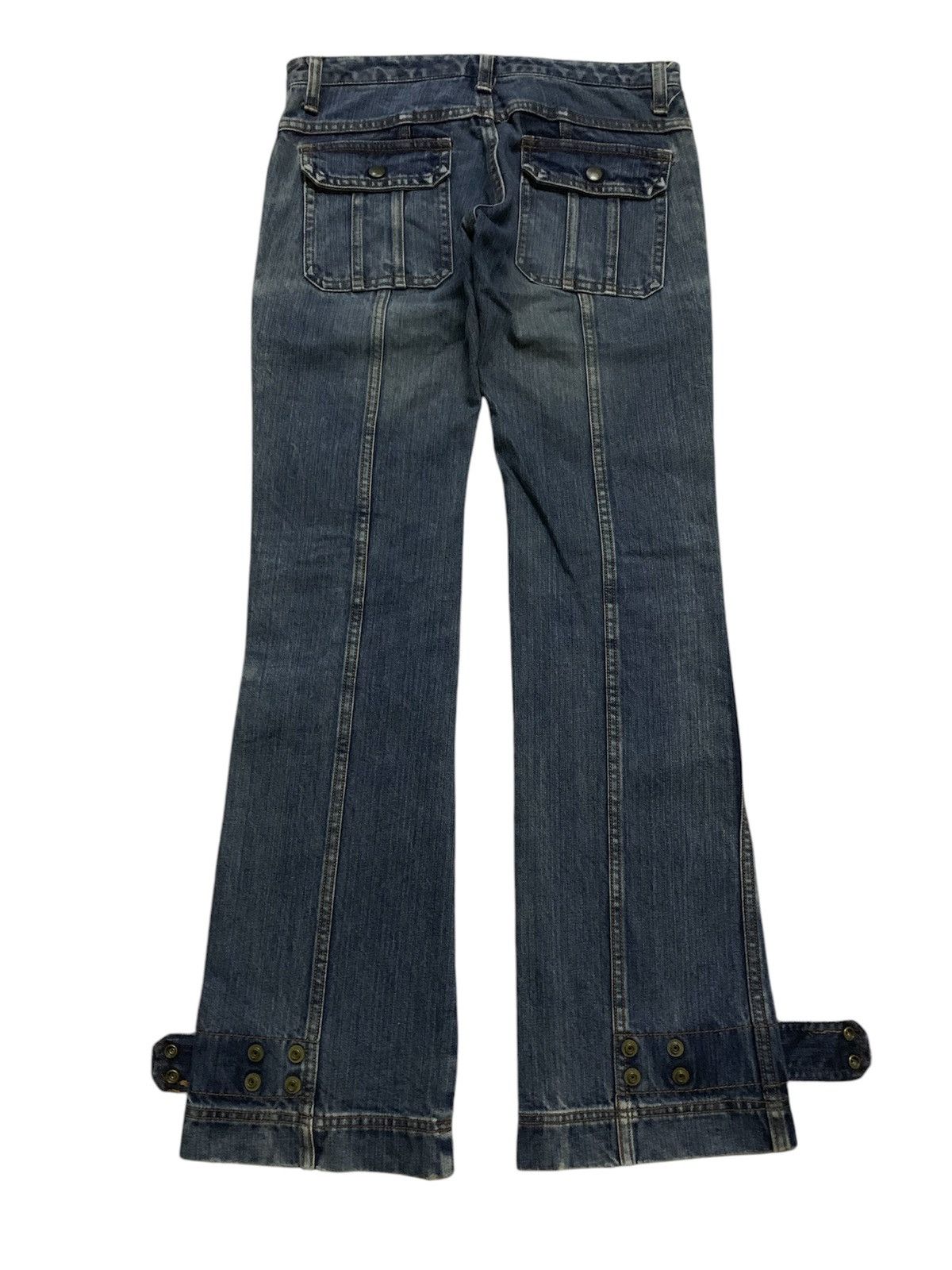 Le Grande Bleu (L.G.B.) Japan Designer Flare Edge On All Bush Pant Size 28" / US 6 / IT 42 - 3 Thumbnail