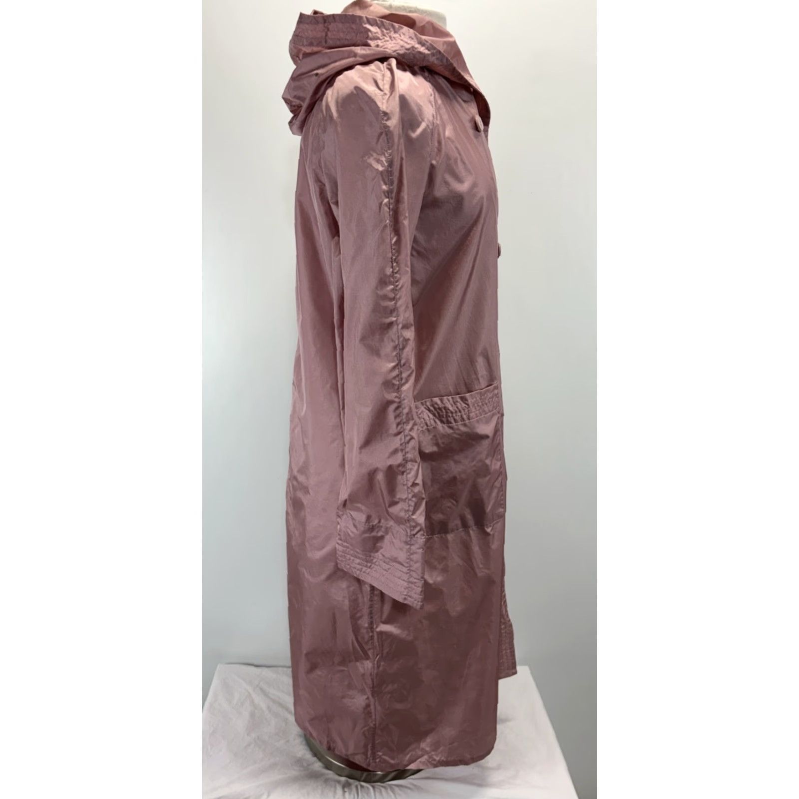 Vintage VINTAGE Totes Coat Trench Nylon Rain Women’s Sz 8 Pink Lightweight Long Sleeve Button Long Size M / US 6-8 / IT 42-44 - 4 Thumbnail