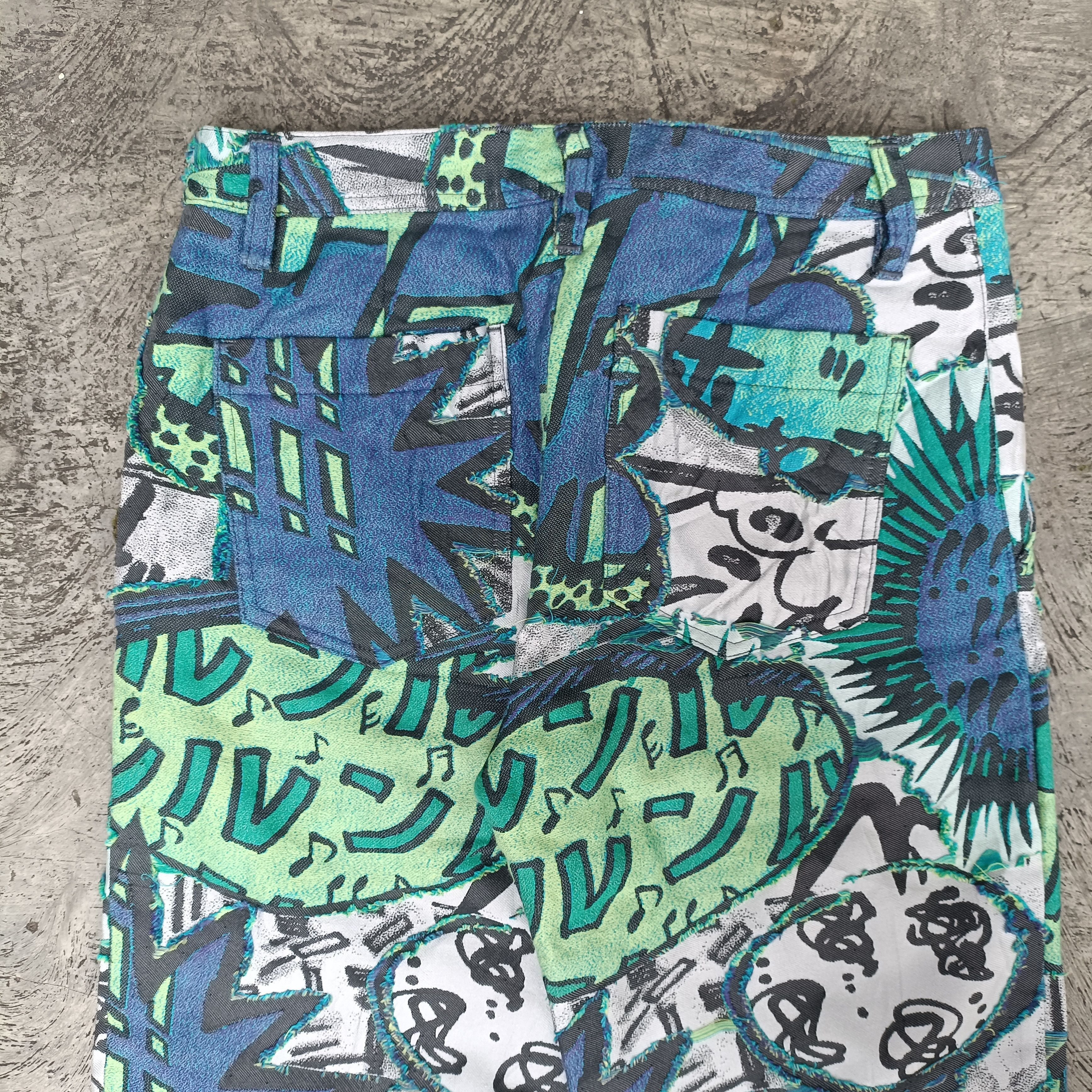 Pleats Please Issey Miyake RARE Pleats Please Anime Manga Japan Patern Cotton Size 28" / US 6 / IT 42 - 7 Thumbnail