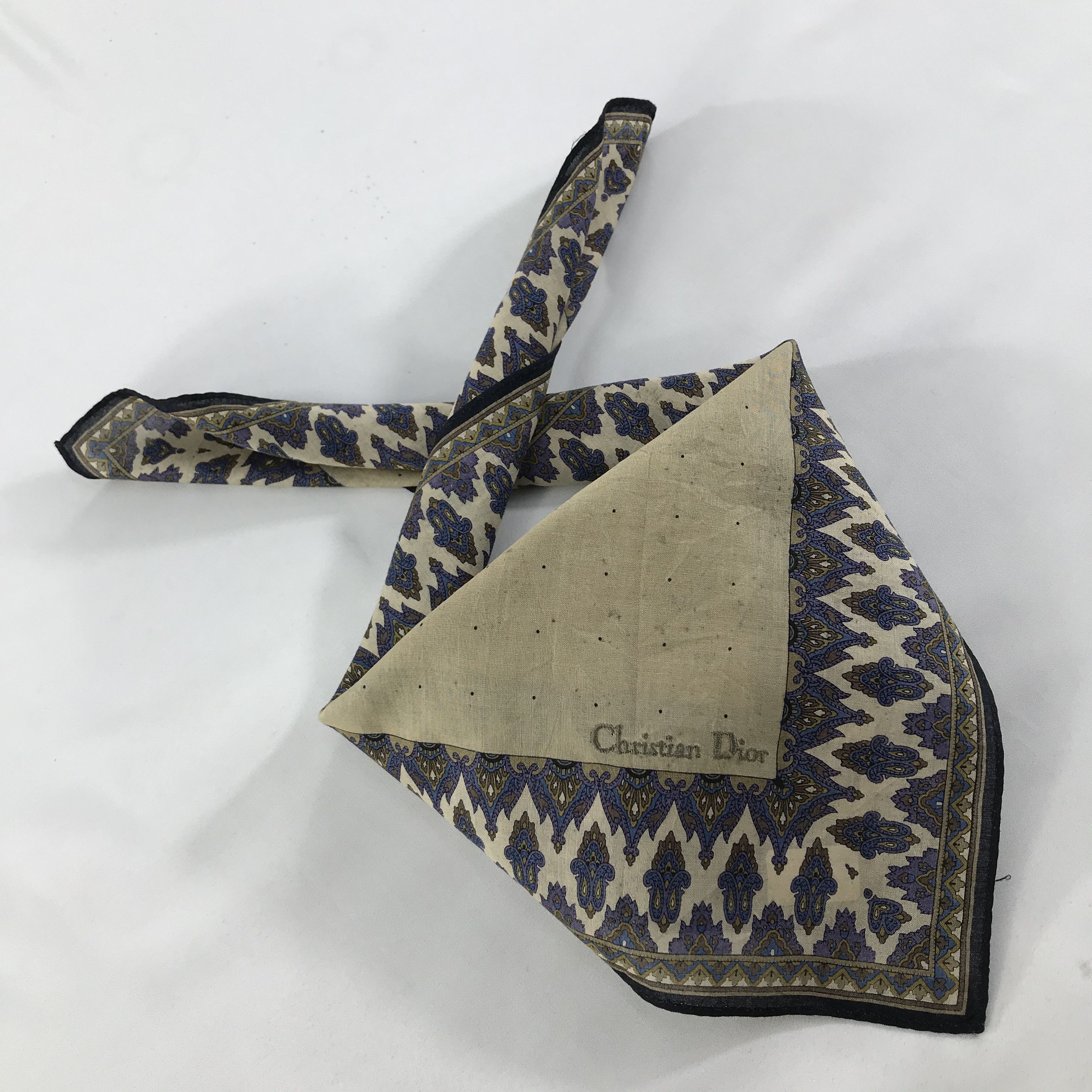 Vintage Christian Dior Neckerchief / Bandana / Handkerchief Size ONE SIZE - 2 Thumbnail