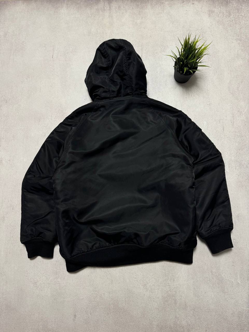 Caterpillar Vintage Caterpillar Fur Jacket Bomber Baggy Black Y2K 90s Size US L / EU 52-54 / 3 - 8 Thumbnail