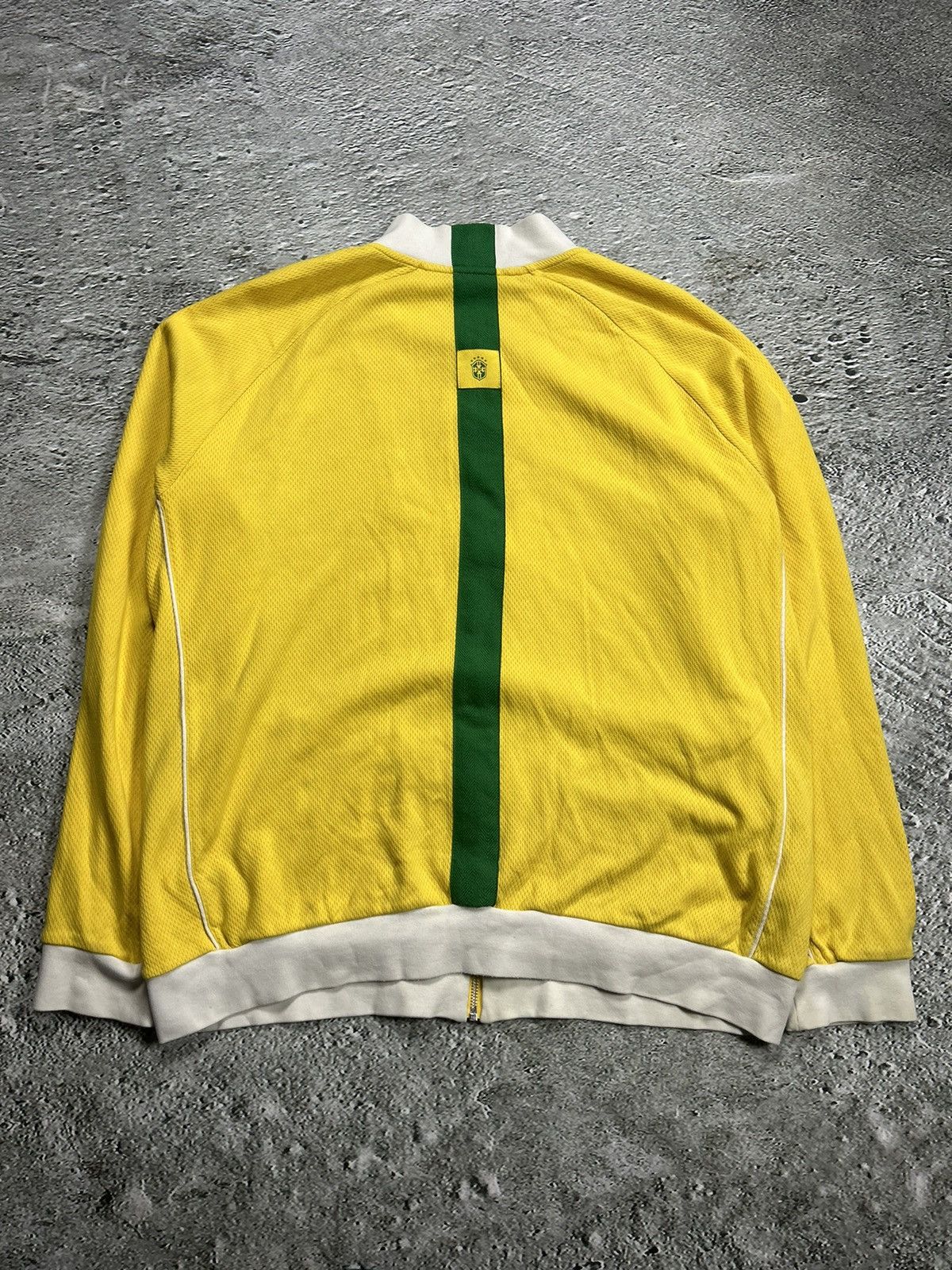Nike Nike Brazil track jacket 10 Ronaldinho vintage yellow Size US XL / EU 56 / 4 - 7 Thumbnail