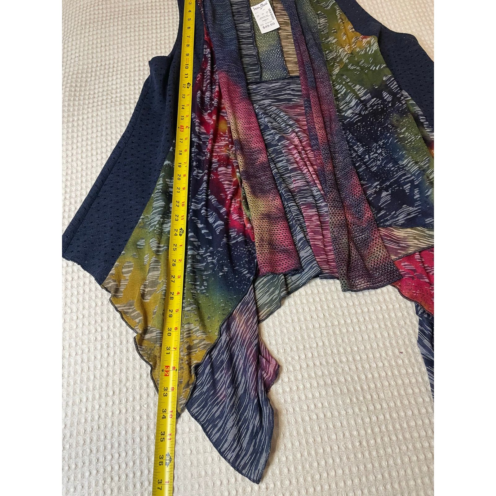 Other NWT Ania. A Y2K Boho Fairy Core Multicolor Mesh Vest Medium Size M / US 6-8 / IT 42-44 - 7 Thumbnail