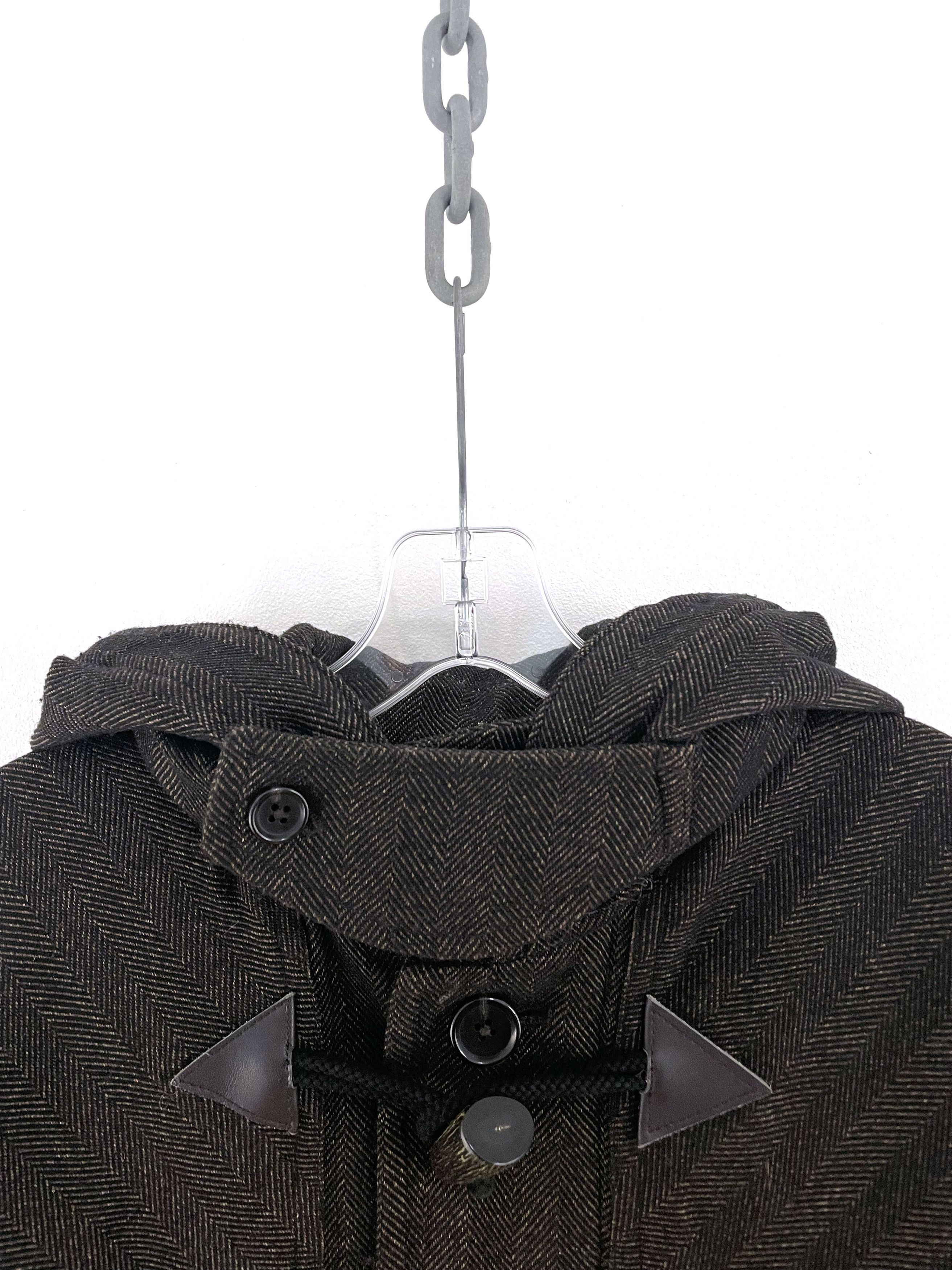 DAIWA PIER39 Herringbone Goretex Duffle Coat Size US L / EU 52-54 / 3 - 3 Thumbnail