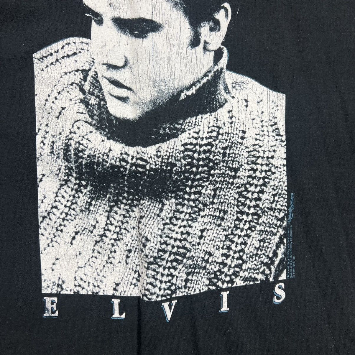 Vintage Rare! Elvis Presley 1994 Vintage Big Logo Tee 90s Size US XXL / EU 58 / 5 - 8 Thumbnail