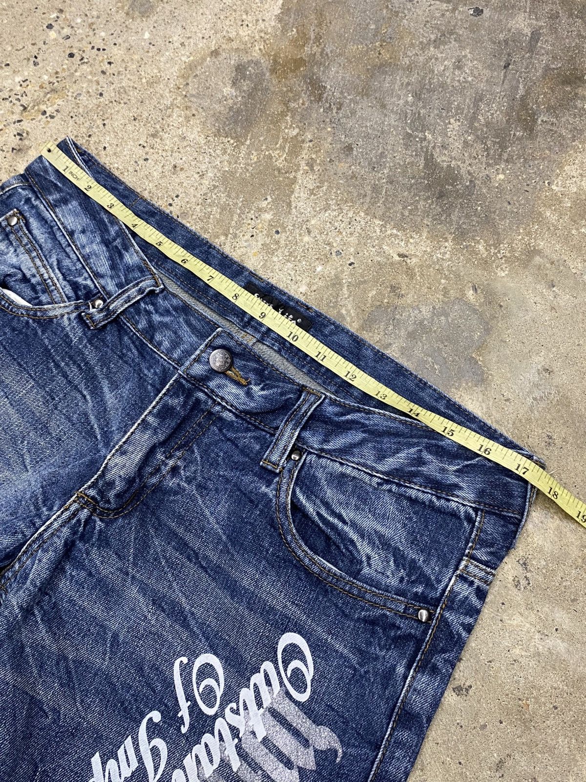If Six Was Nine × Le Grande Bleu (L.G.B.) japanese grunge undefined wildlife wash jeans pant Size US 34 / EU 50 - 8 Thumbnail