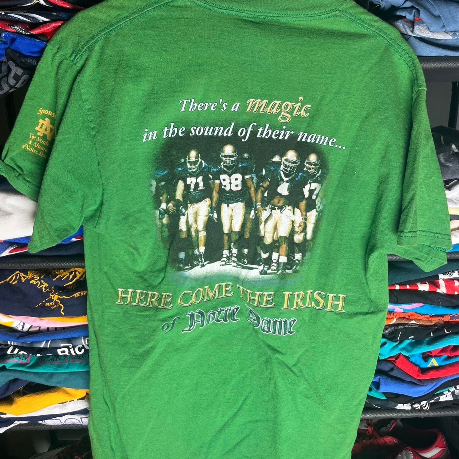 Delta Vintage Notre Dame football t shirt Size US M / EU 48-50 / 2 - 1 Thumbnail