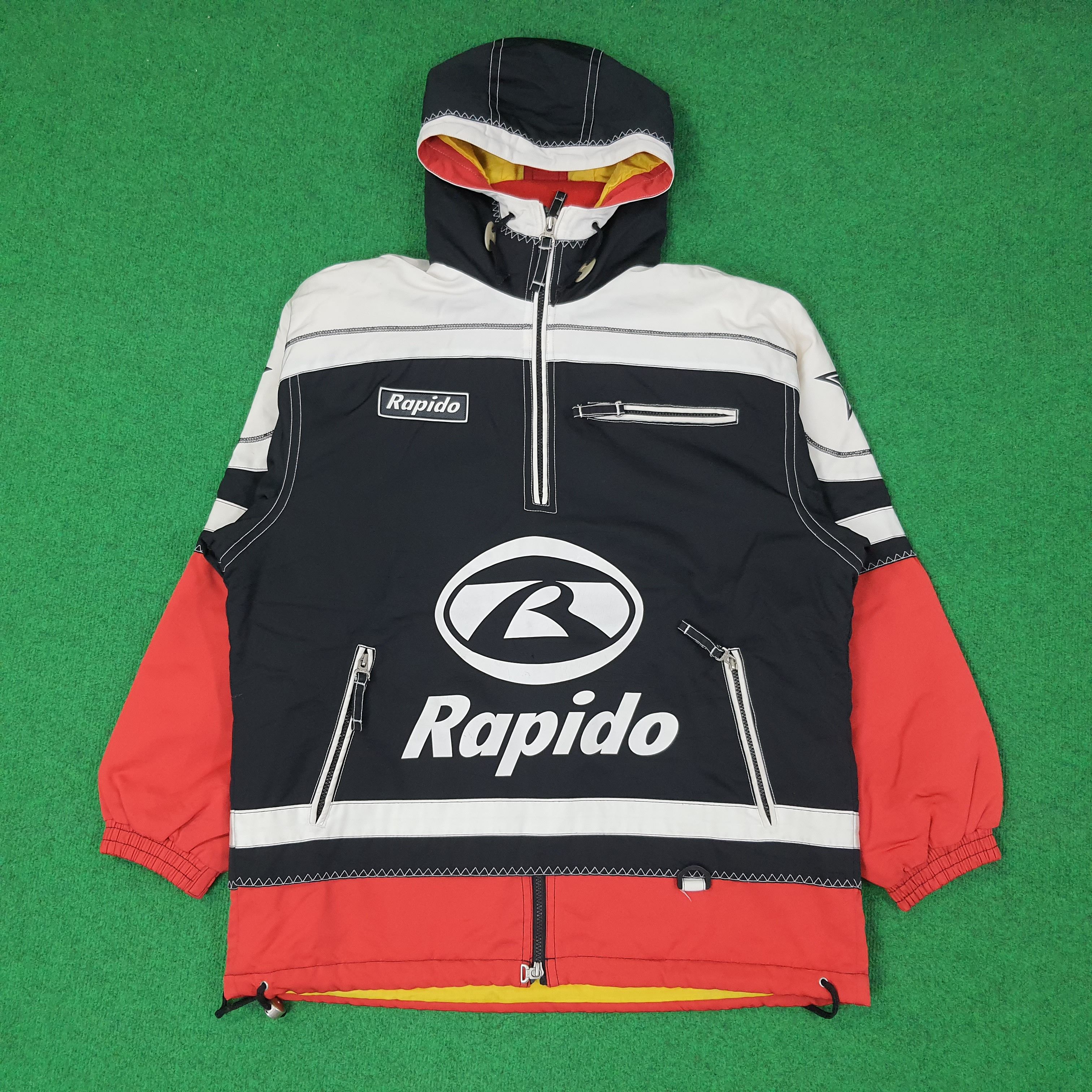 Vintage Vintage RAPIDO Sportswear Motorcycles Brand Jacket C251N4 Size US XXL / EU 58 / 5 - 1 Thumbnail