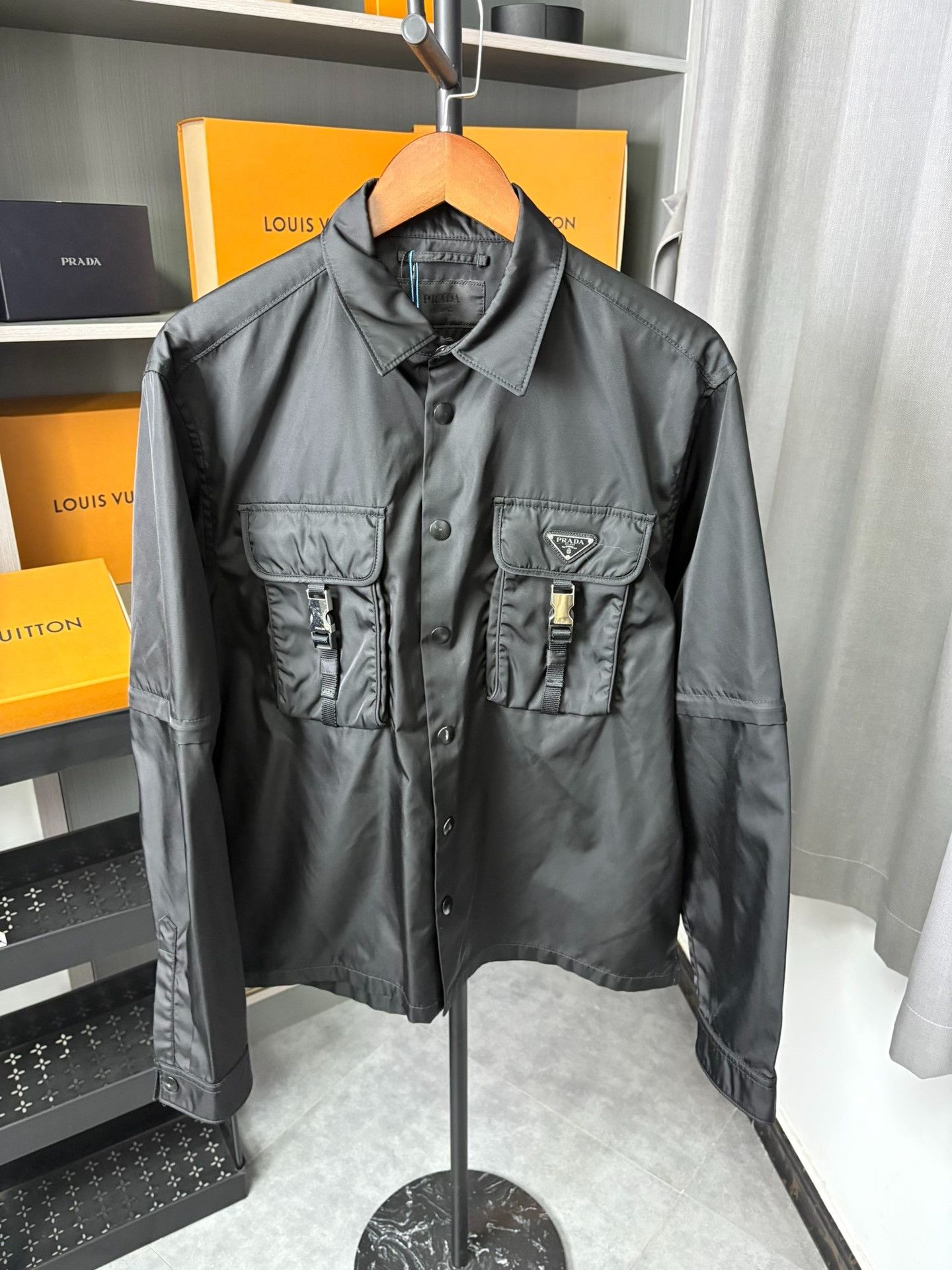Prada Prada Black Light Jacket Art.SGV732 | Grailed