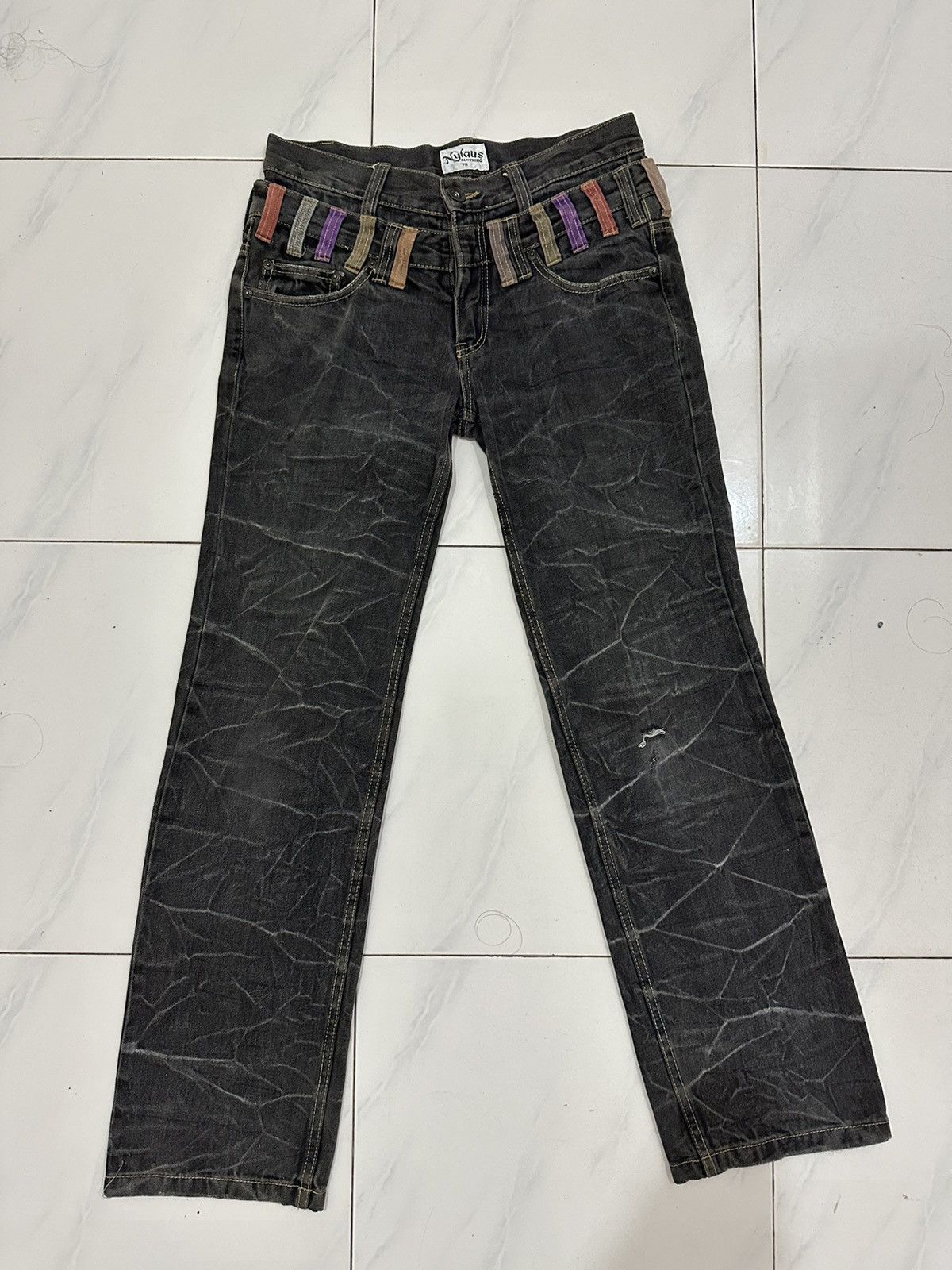 Japanese Brand VTG Distress Nylaus Double Waist Like Undercover Pants Size US 34 / EU 50 - 4 Thumbnail