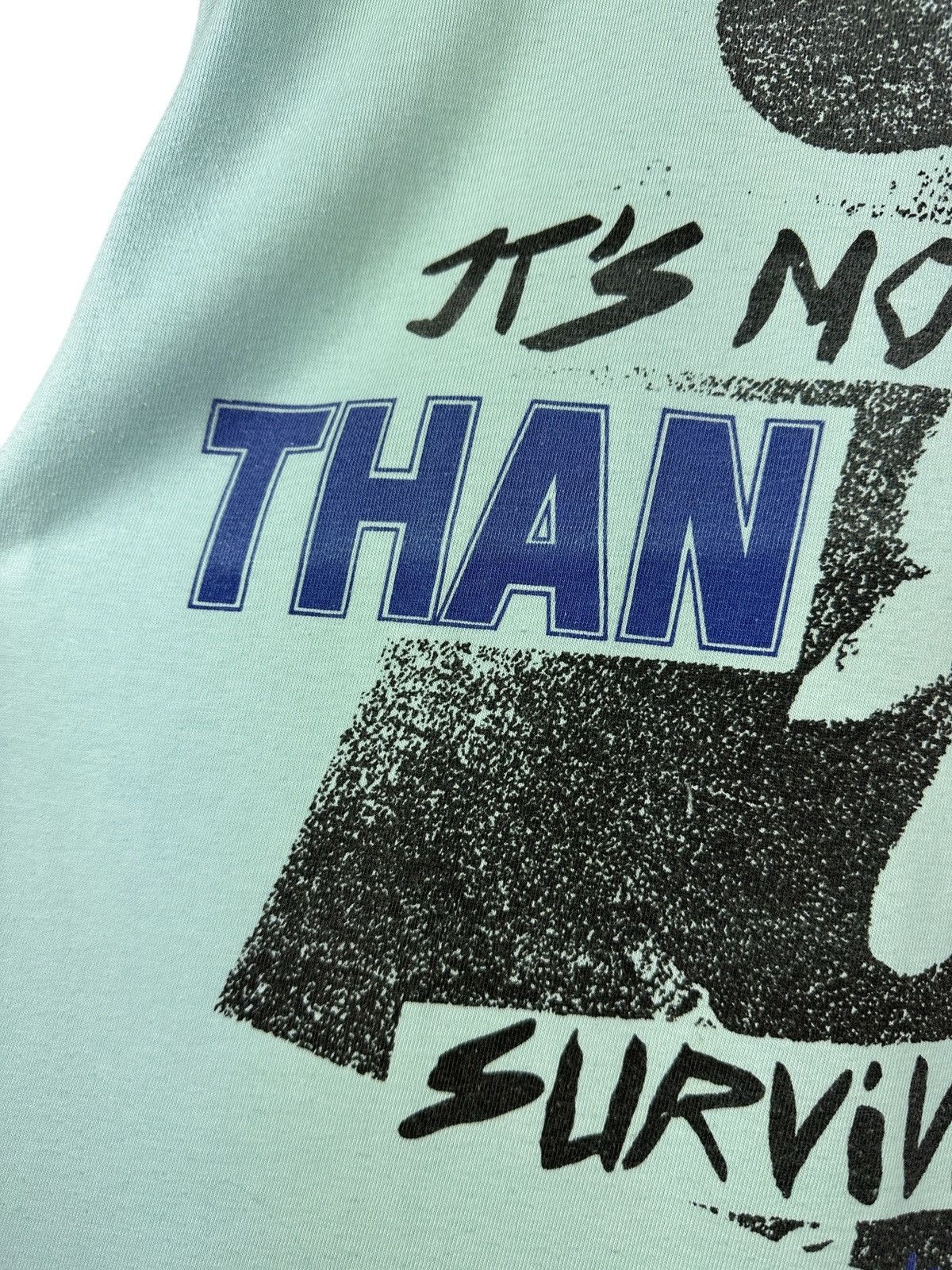 Adidas Vintage 80’s “It’s More Than Surviving… It’s Adidas” T-Shirt Size US M / EU 48-50 / 2 - 8 Thumbnail
