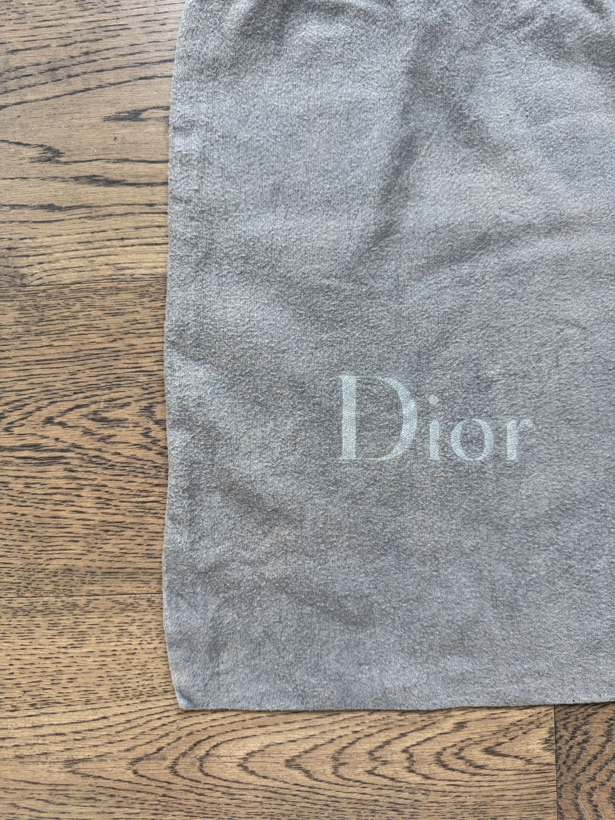 Dior Dior Homme Hedi Slimane Era Grey Fabric Logo Dust Bag Size ONE SIZE - 5 Thumbnail