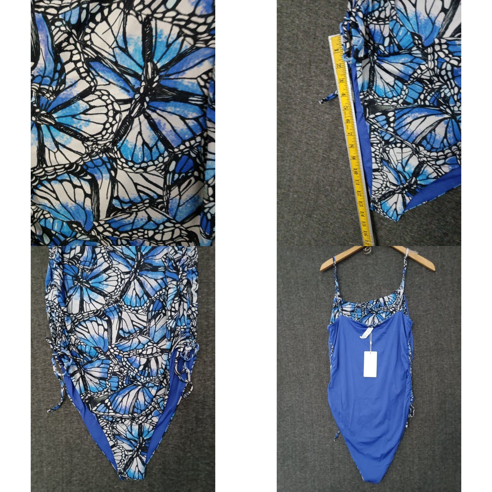 Chanel Toluca Swim Channel Side One Piece Midi Spaghetti Strap Swimsuit 4XL Size ONE SIZE - 8 Thumbnail