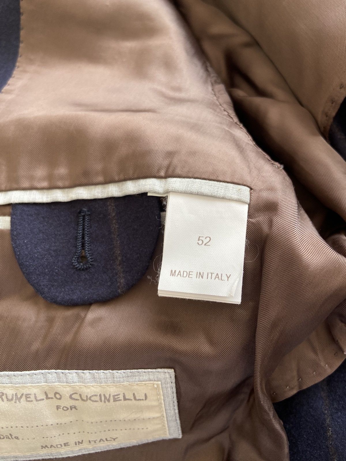 Brunello Cucinelli Brunello Cucinelli Pinstripe Wool Blazer Size 42R - 10 Thumbnail