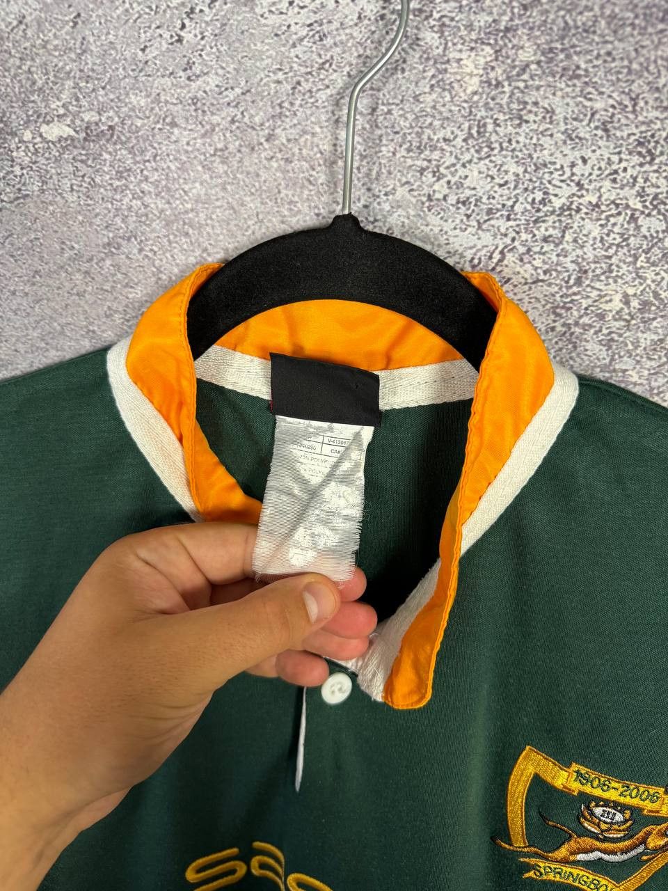 Canterbury of New Zealand South Africa Springbok Limited Edition Centenary Rugby Shirt Size US XL / EU 56 / 4 - 11 Thumbnail