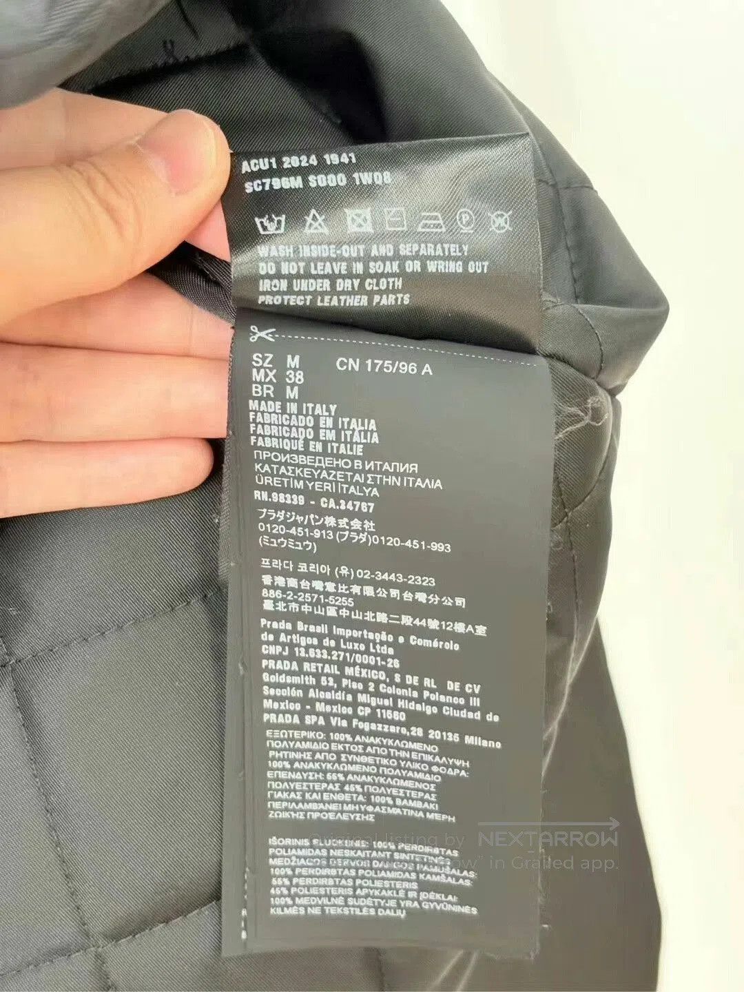 Prada prada iron triangle logo outerwear jacket. Size US M / EU 48-50 / 2 - 3 Thumbnail
