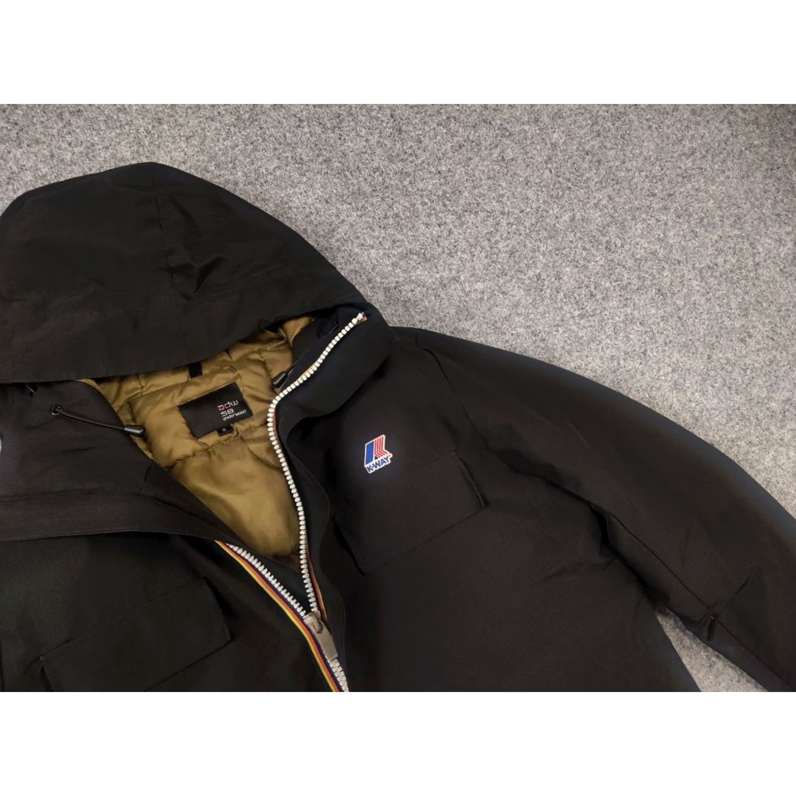 K-Way K-Way Jonas Thermo Heavy Pocket Black Zip Puffer Winter hooded Jacket Mens S Jacket Size US S / EU 44-46 / 1 - 3 Thumbnail