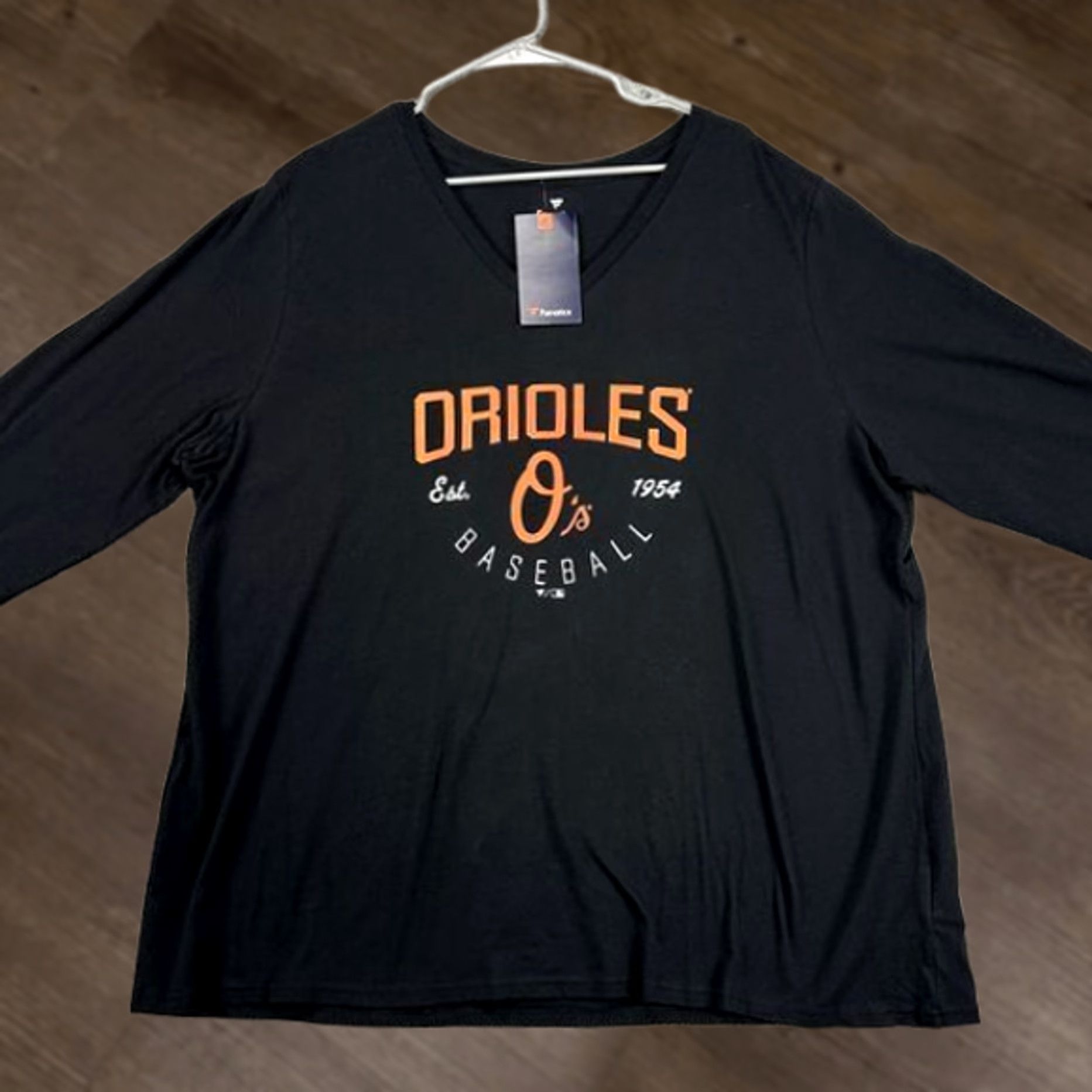 Vintage VINTAGE Baltimore Orioles Tee T-Shirt Womens 3XL Black Long Sleeve Fanatics NEW Size XXL / US 16-18 / IT 52-54 - 1 Thumbnail