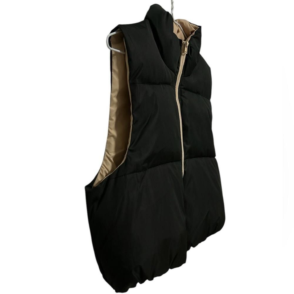 Shein SHEIN cute Women's Black Puffer Vest - Size XS Size XS / US 0-2 / IT 36-38 - 3 Thumbnail