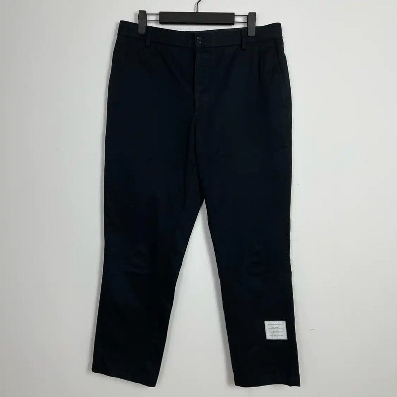 Thom Browne Thom Browne Black Casual Cotton Pants for Men 0089 Size US 32 / EU 48 - 1 Thumbnail