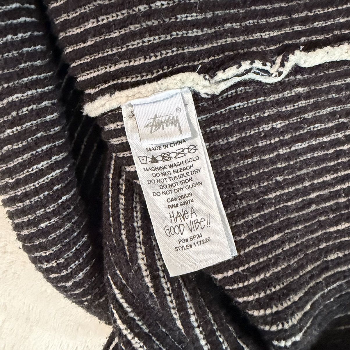 Stussy Stussy Contrast Rib Sweater Size US S / EU 44-46 / 1 - 6 Thumbnail