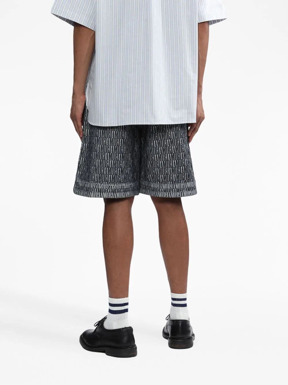 Amiri o1gr1nt1024 Jacquard Bb Short in Washed Indigo Size US 32 / EU 48 - 4 Thumbnail