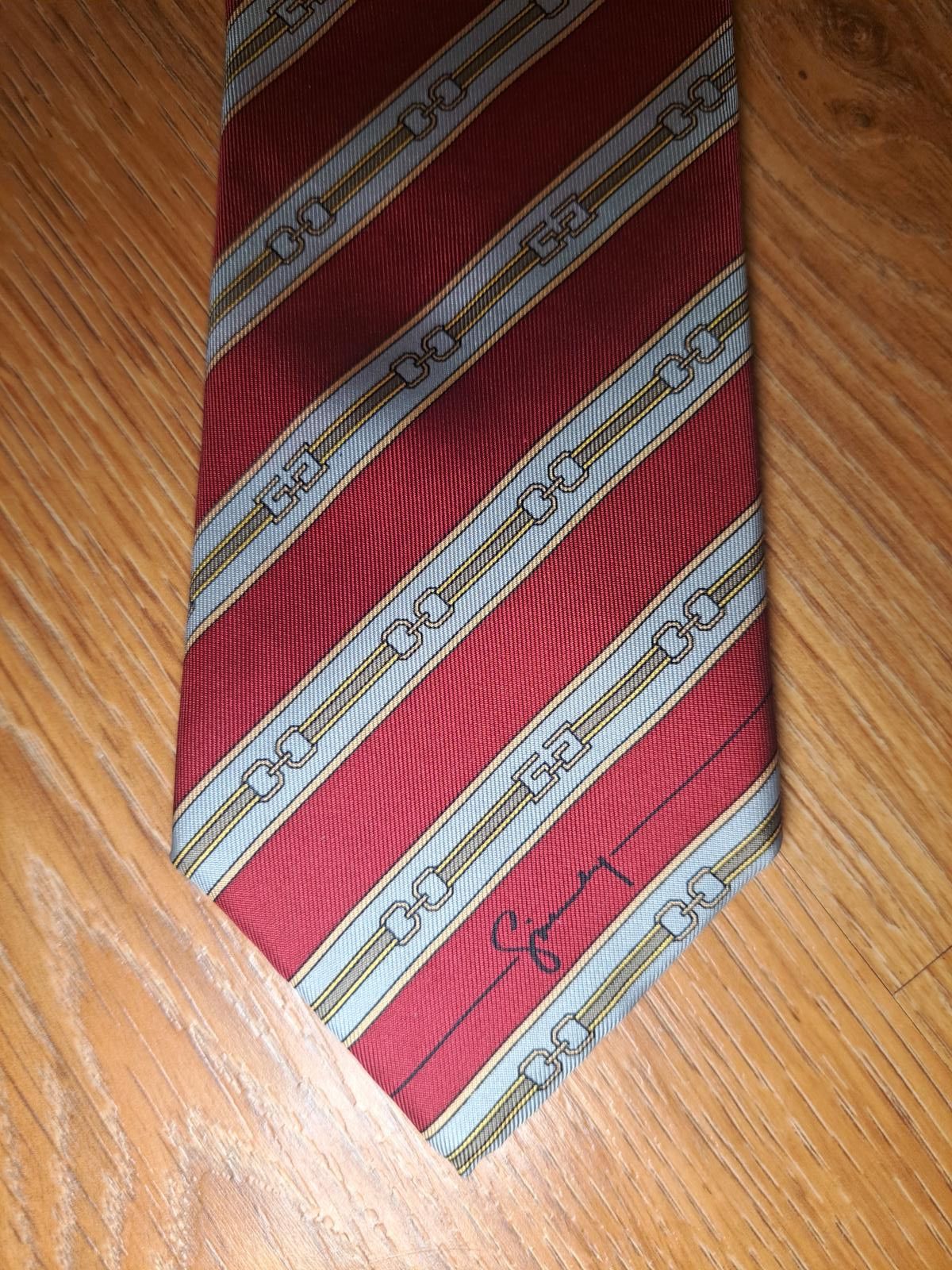 Givenchy Givenchy Monsieur Italian Silk Tie Red Multicolor Striped Size ONE SIZE - 1 Thumbnail