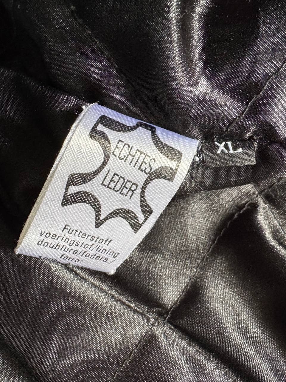 Genuine Leather Vintage Black Leather Jacket Heavyweight Zip Up Biker Bomber Size US XL / EU 56 / 4 - 12 Thumbnail