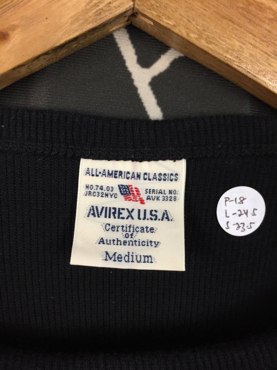 Avirex Vtg Avirex USA Military Style Ribbed Knit Long Sleeve Tee Size US S / EU 44-46 / 1 - 7 Thumbnail