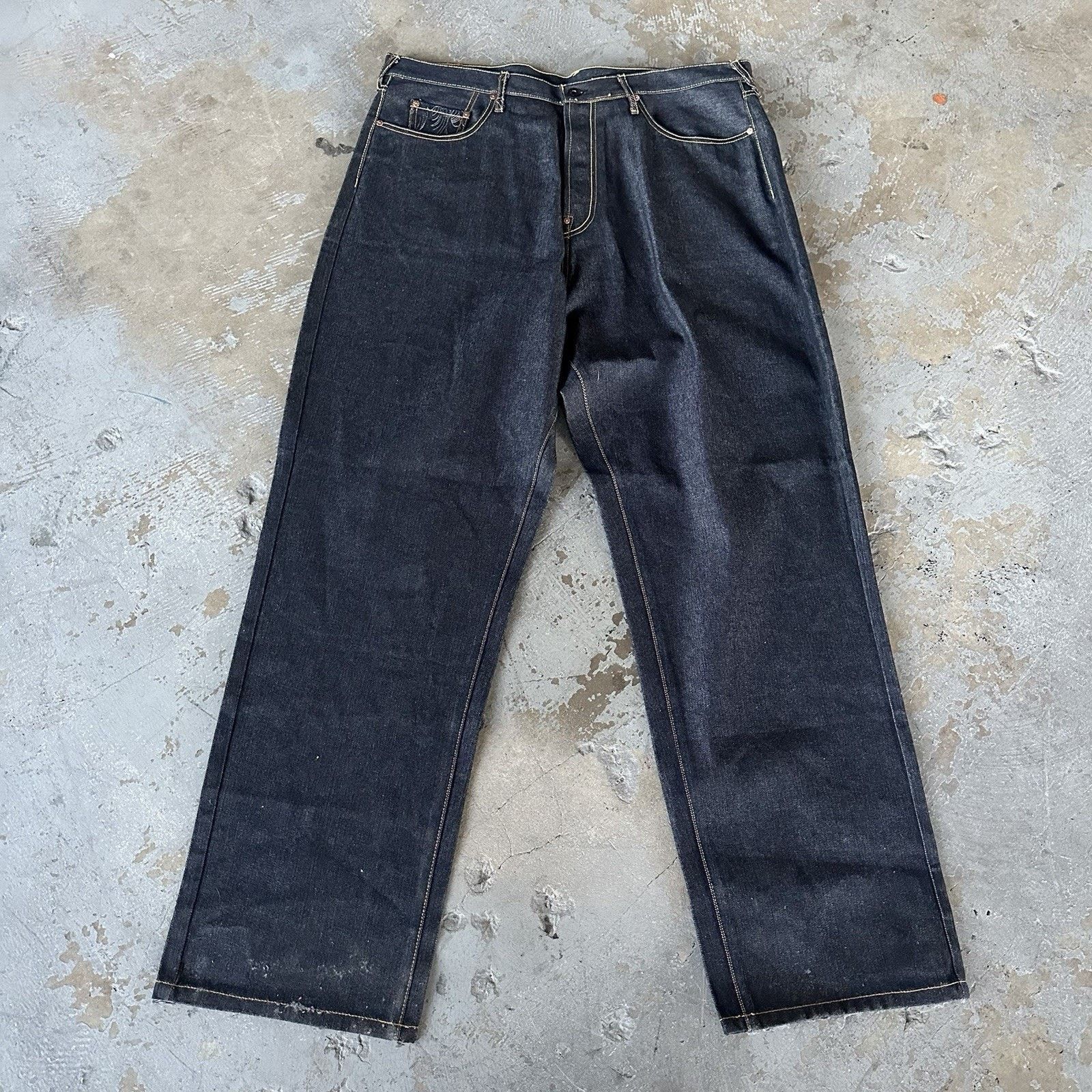 Red Monkey × Vintage Vintage Y2K Red Monkey Company Bondage Girls Denim Jeans Size US 42 / EU 58 - 4 Thumbnail