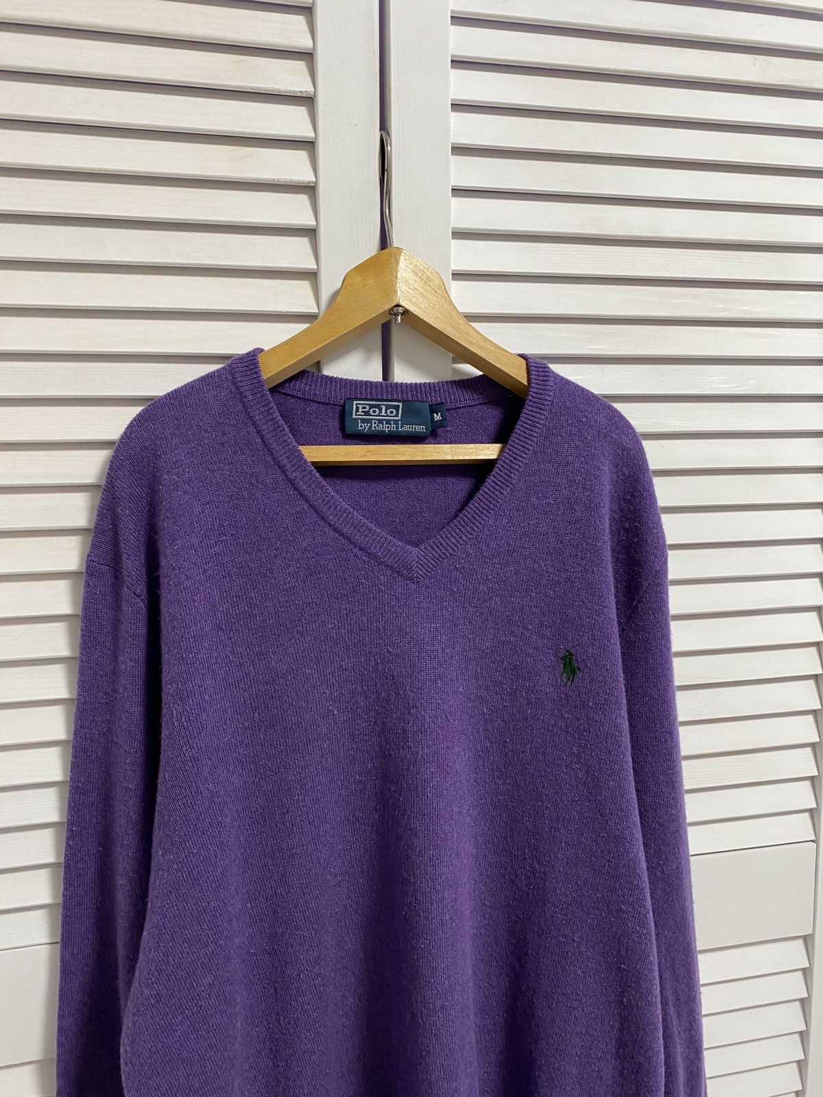 Polo Ralph Lauren × Vintage Vintage Sweater Polo Ralph Lauren Knitwear V Size US M / EU 48-50 / 2 - 2 Thumbnail
