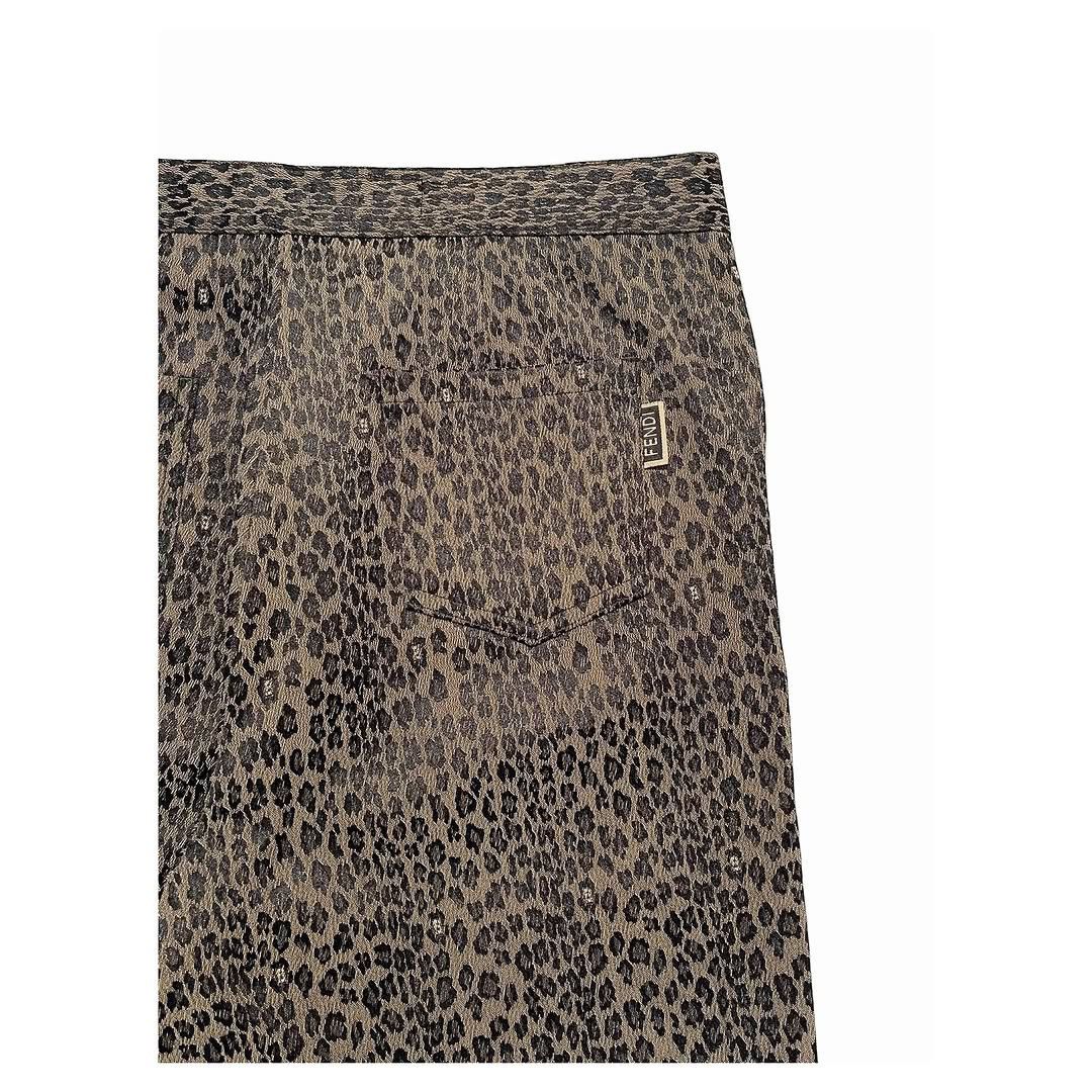 Fendi Vintage FENDI Leopard Pants Size 30" / US 8 / IT 44 - 5 Thumbnail