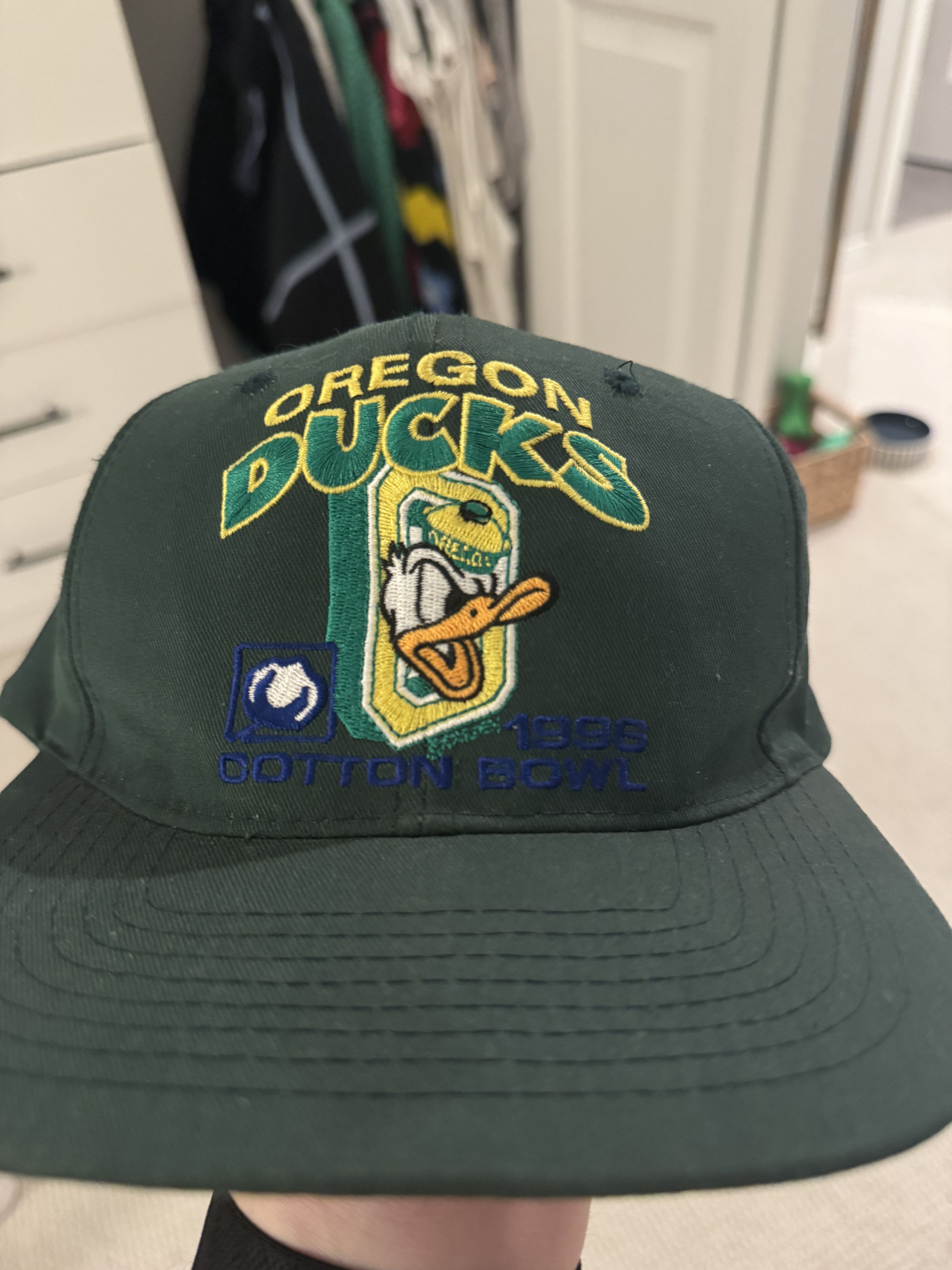 Vintage *VINTAGE* Oregon Ducks 1996 Cotton Bowl Snapback Size ONE SIZE - 2 Thumbnail